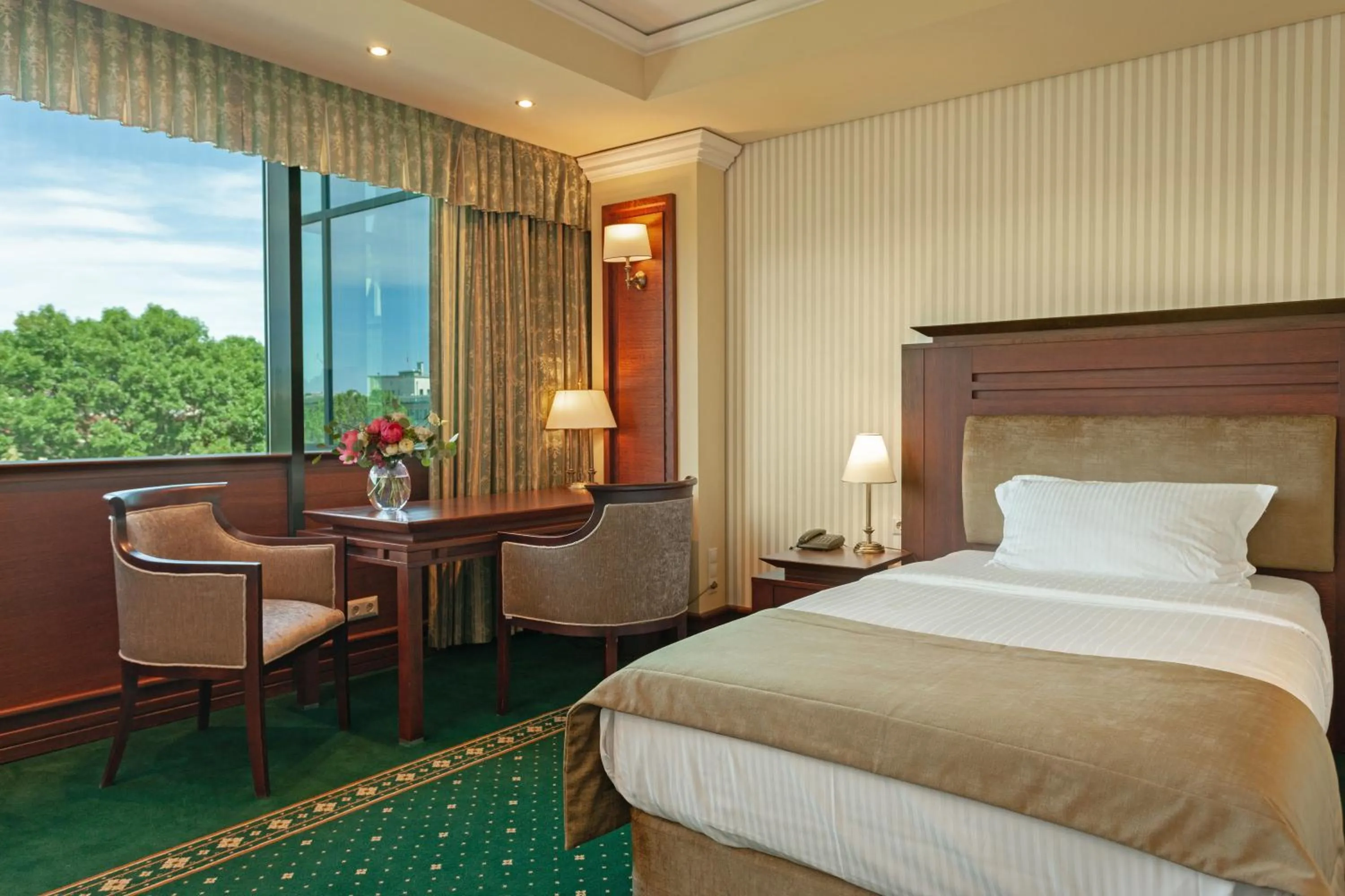 Bed in Grand Hotel Sofia