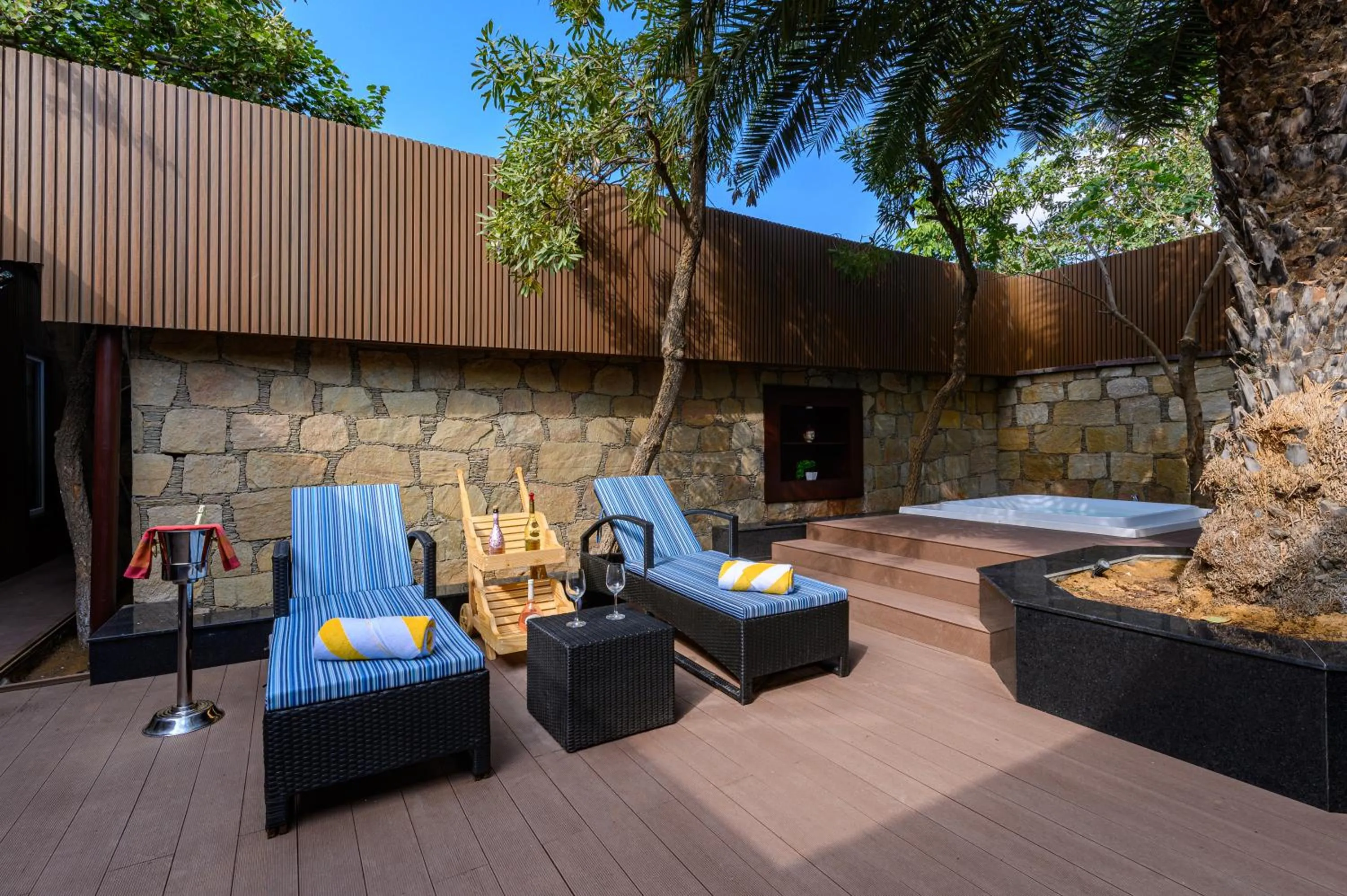 sunbed in Ananta Spa & Resort, Pushkar