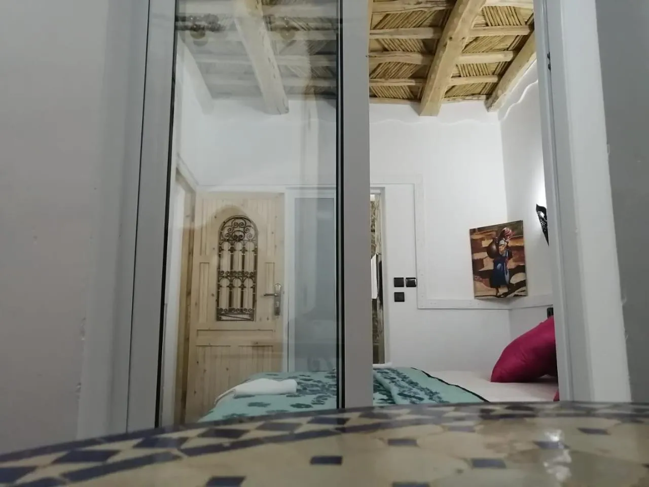 Bedroom, Bed in Riad Bleu Afriqua