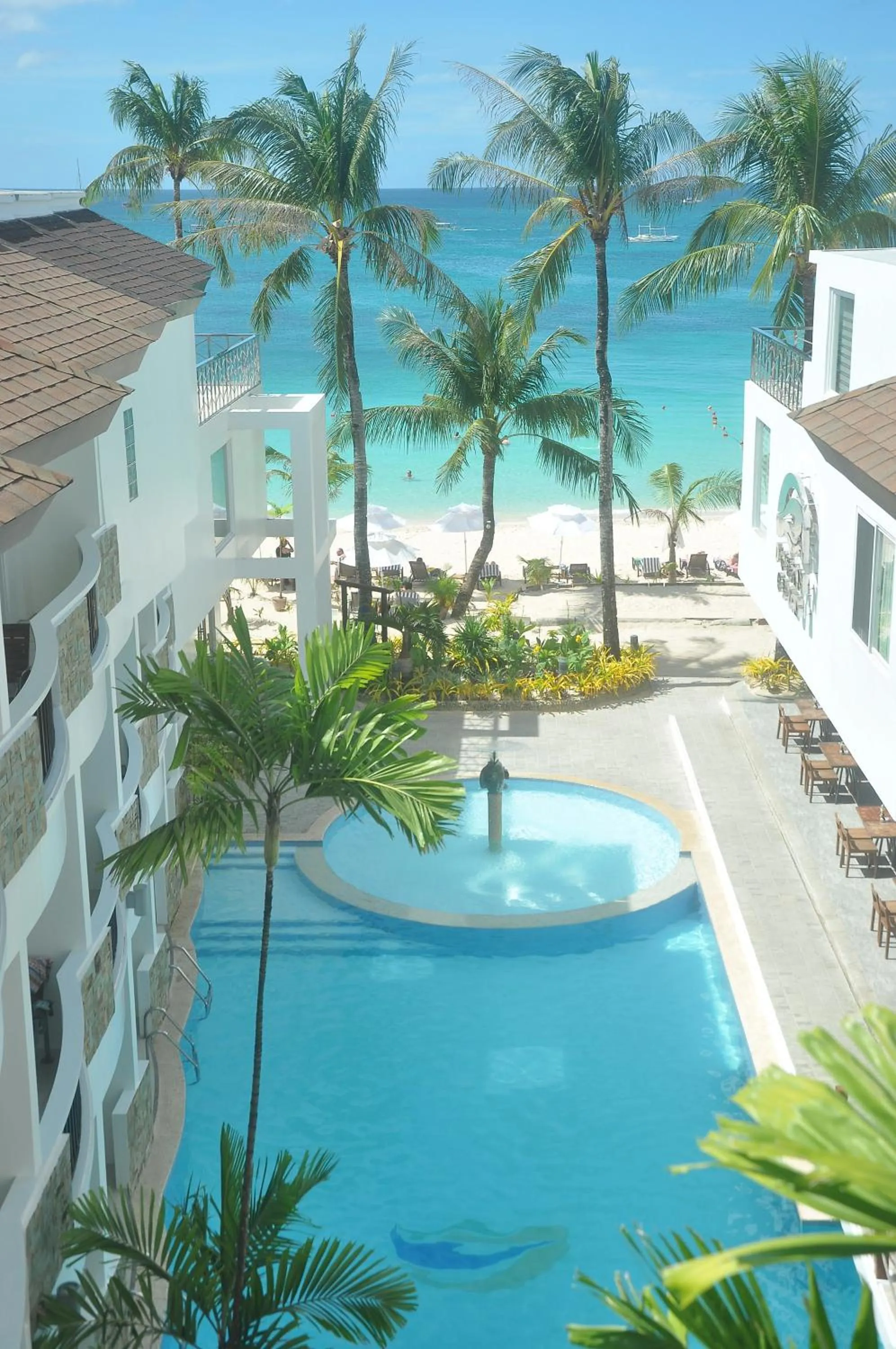 Garden view in Boracay Ocean Club Beach Resort