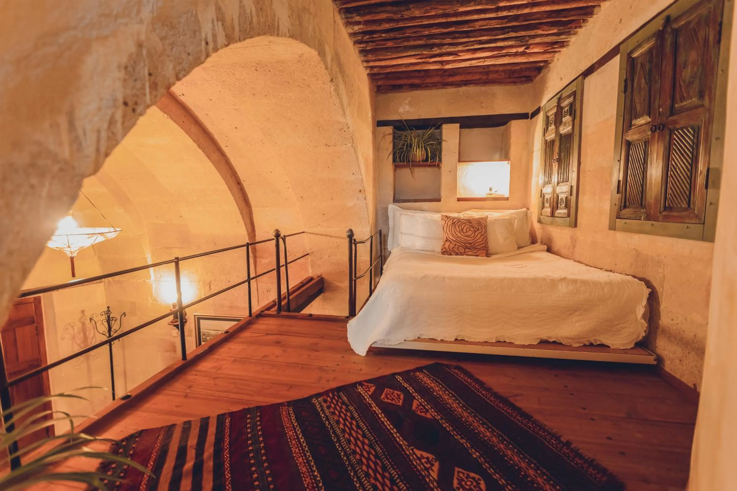 Bed in Kale Konak Cappadocia