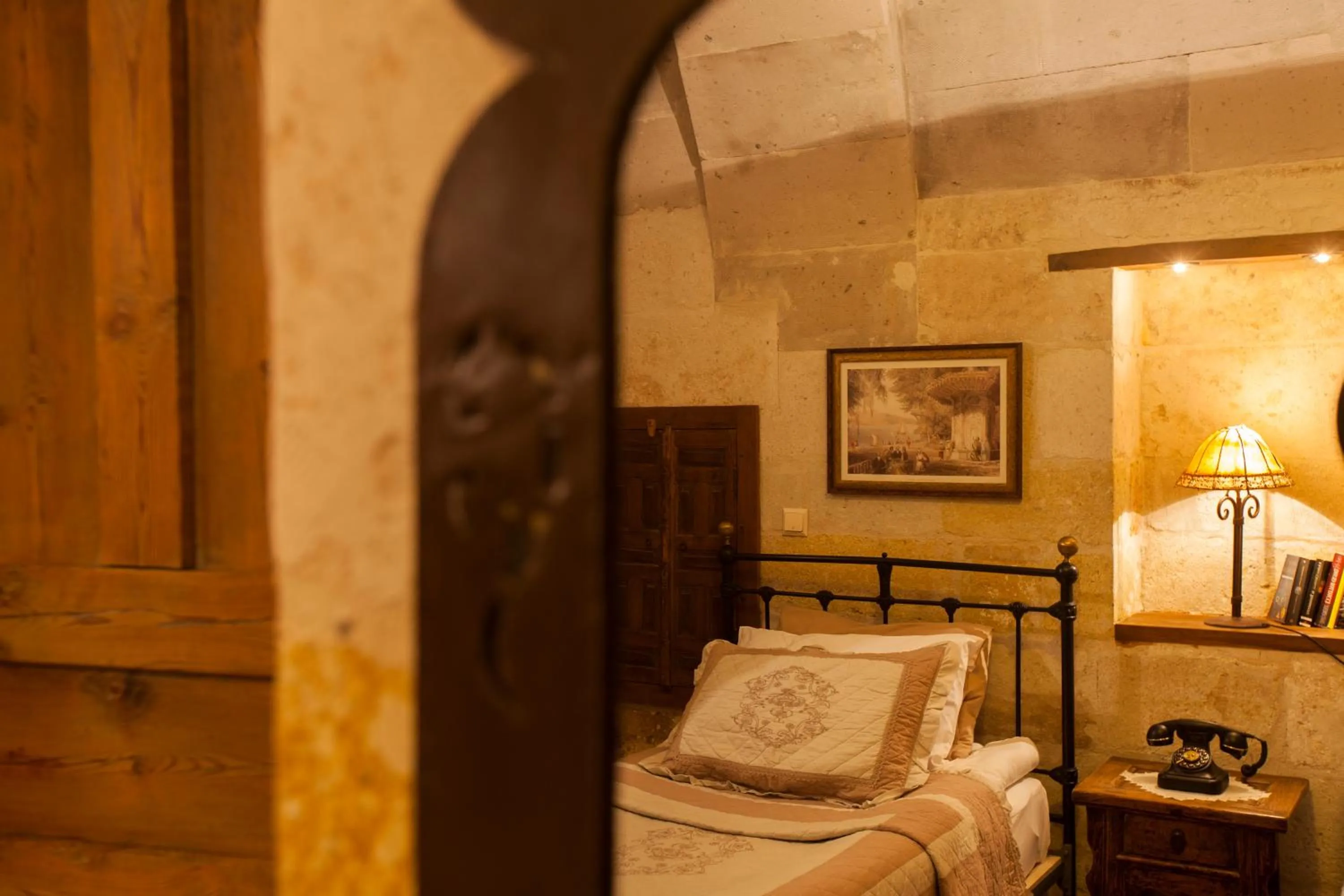 Decorative detail, Bed in Kale Konak Cappadocia