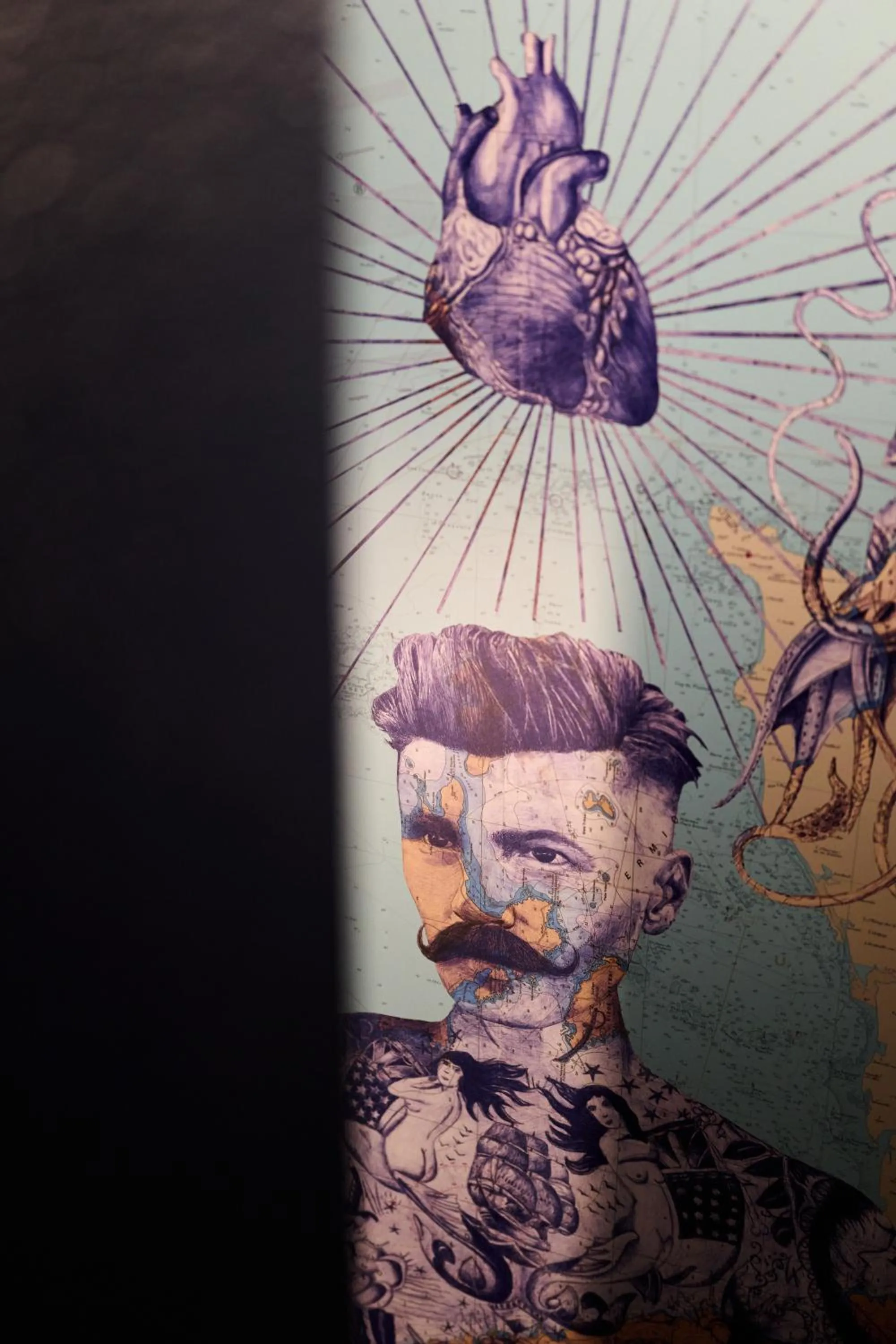 Decorative detail in ibis Styles Saint Malo Centre Historique