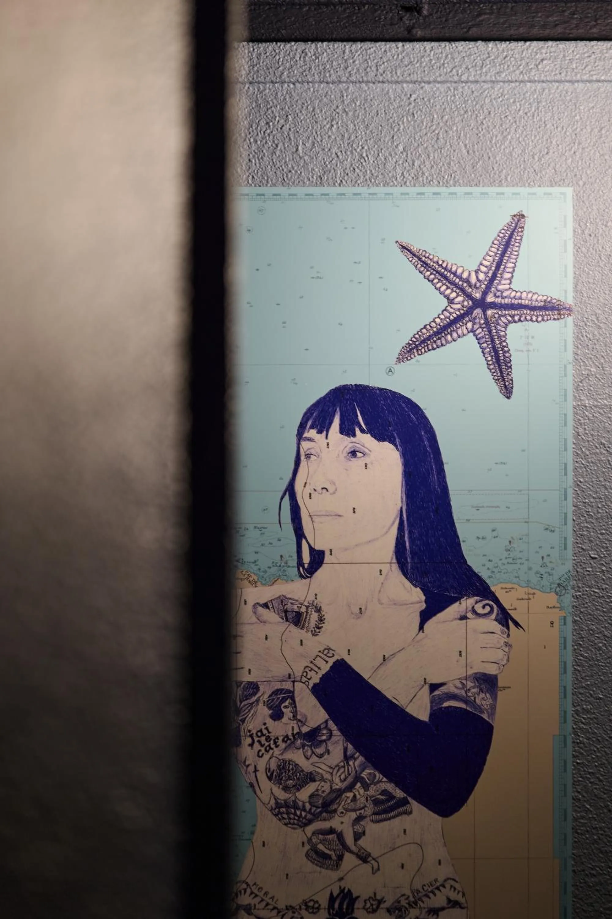 Decorative detail in ibis Styles Saint Malo Centre Historique