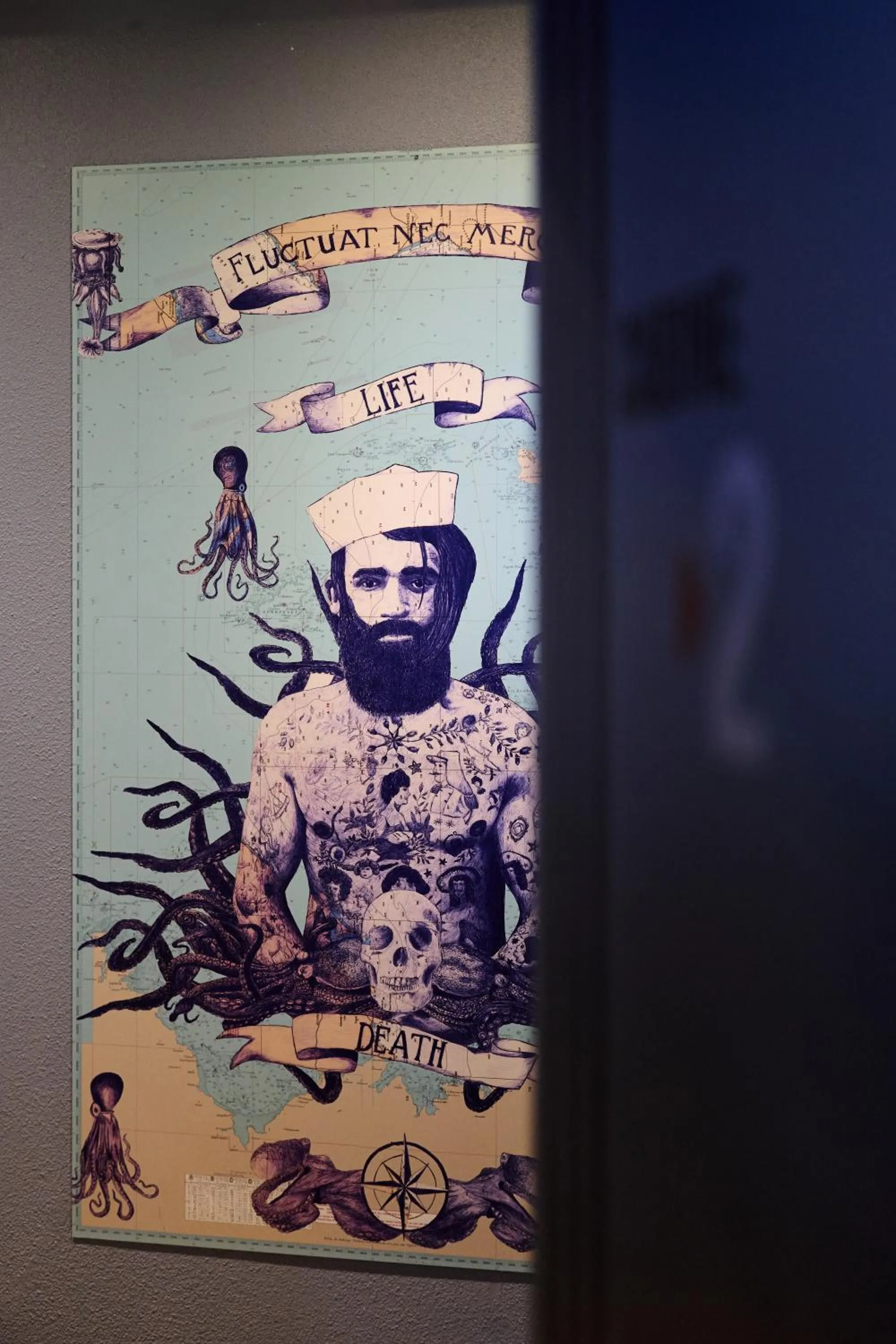 Decorative detail in ibis Styles Saint Malo Centre Historique