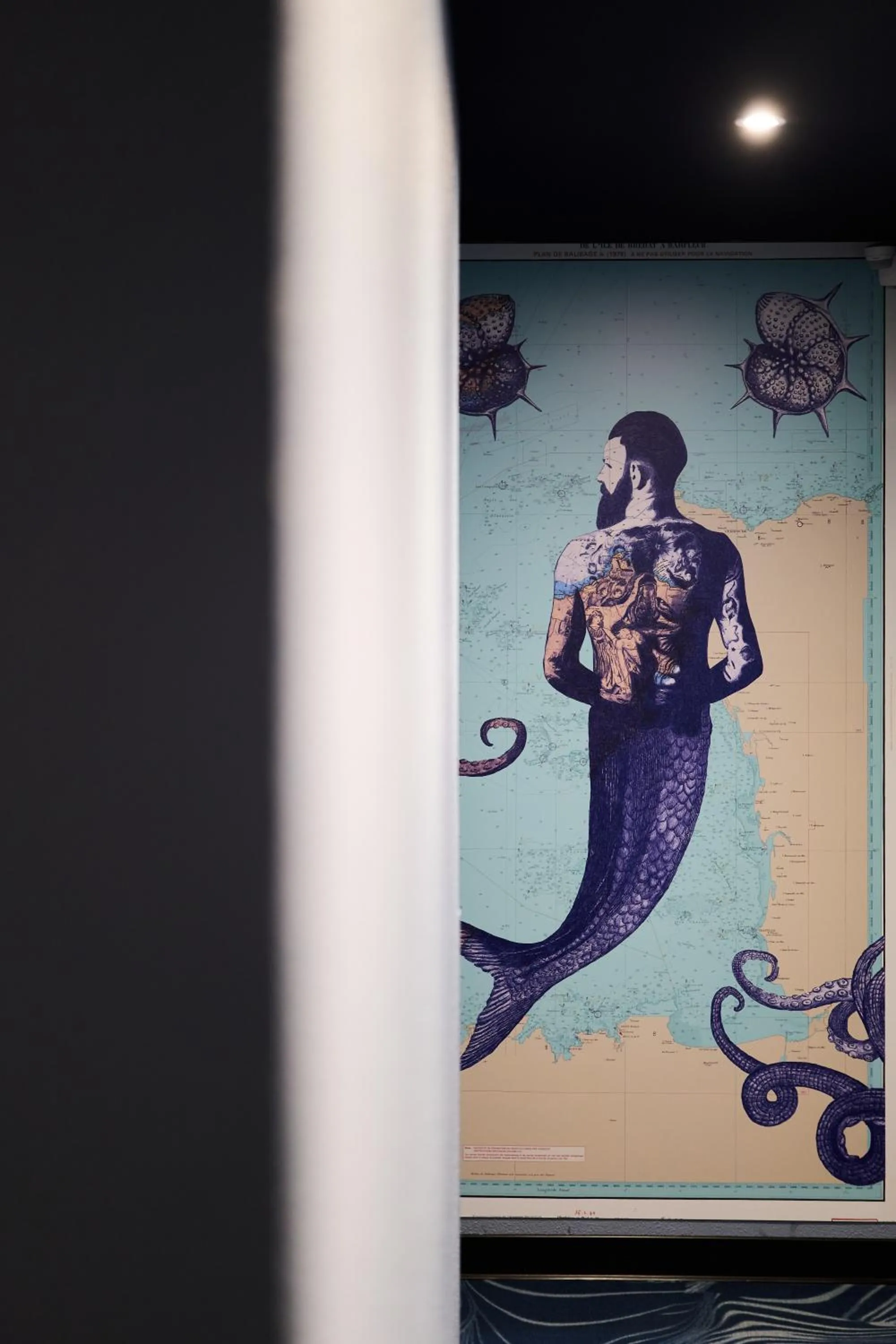 Decorative detail in ibis Styles Saint Malo Centre Historique