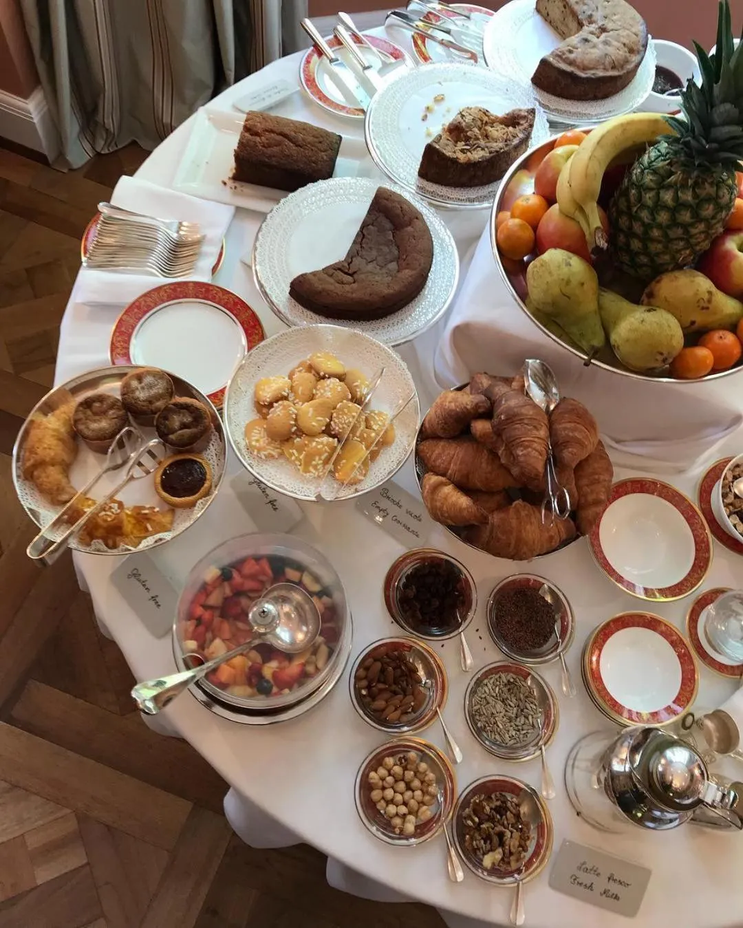 Buffet breakfast in Villa della Pergola Relais et Chateaux