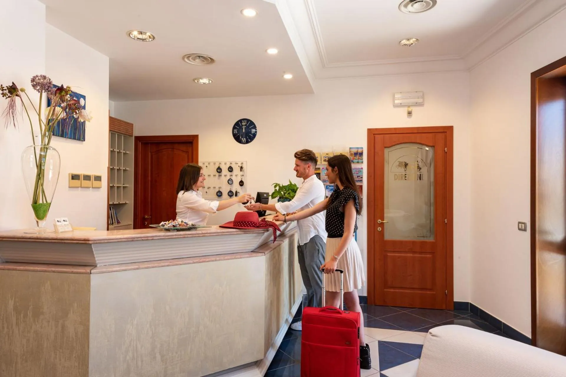 Lobby or reception in Helios Hotel