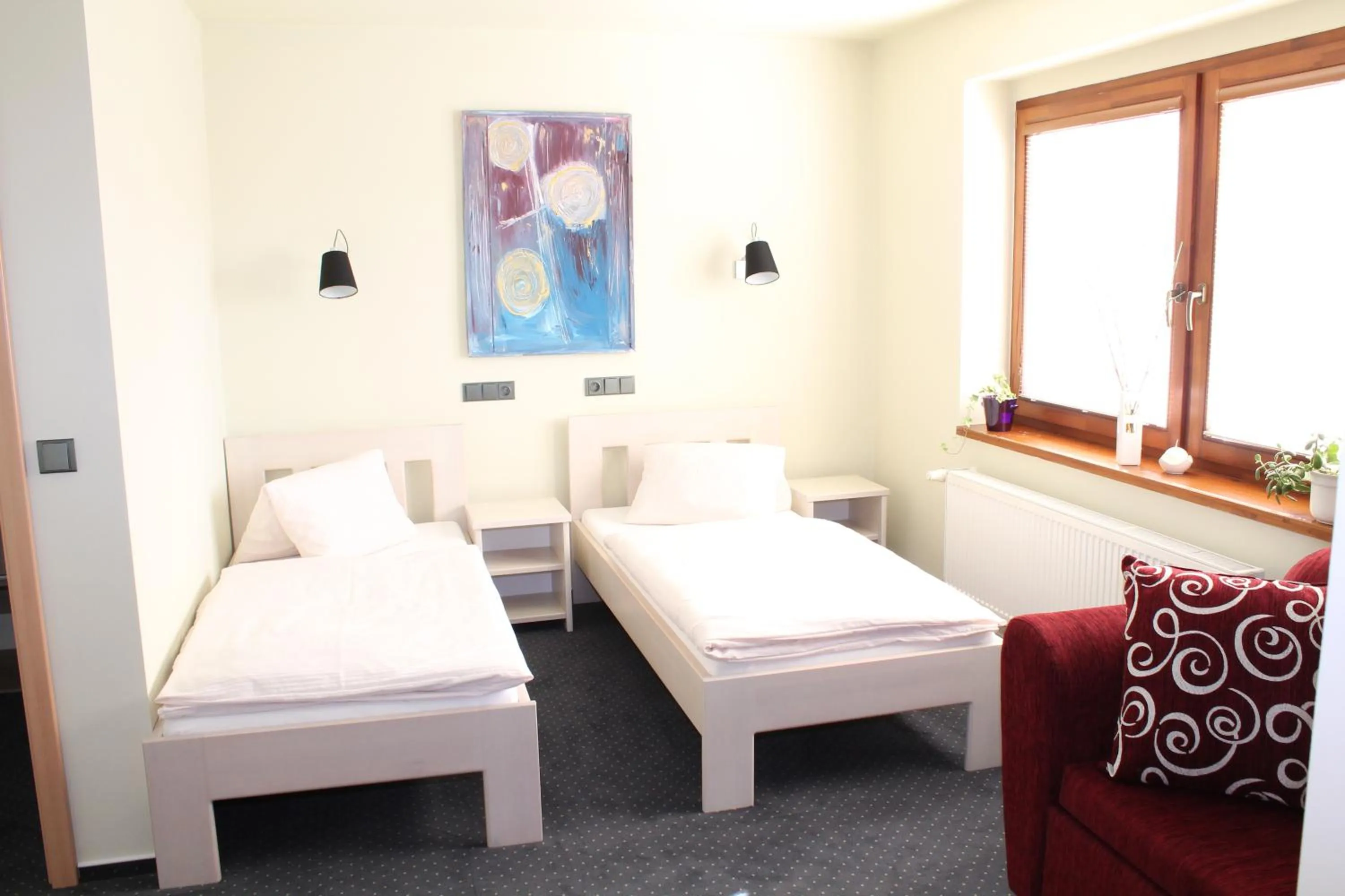 Bedroom, Bed in Apart Hotel Jablonec