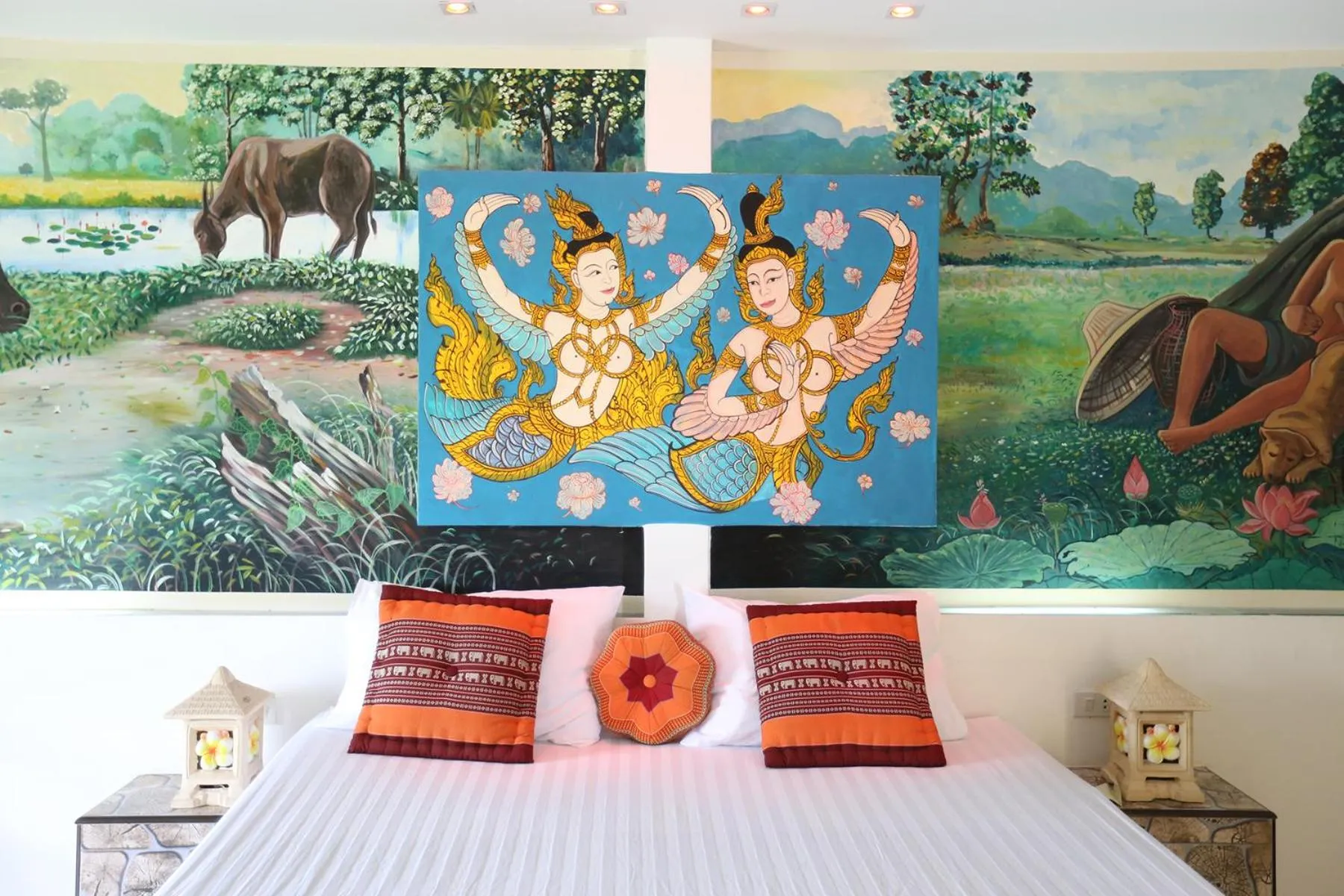 BBQ facilities, Bed in The Orchid Resort & Relax