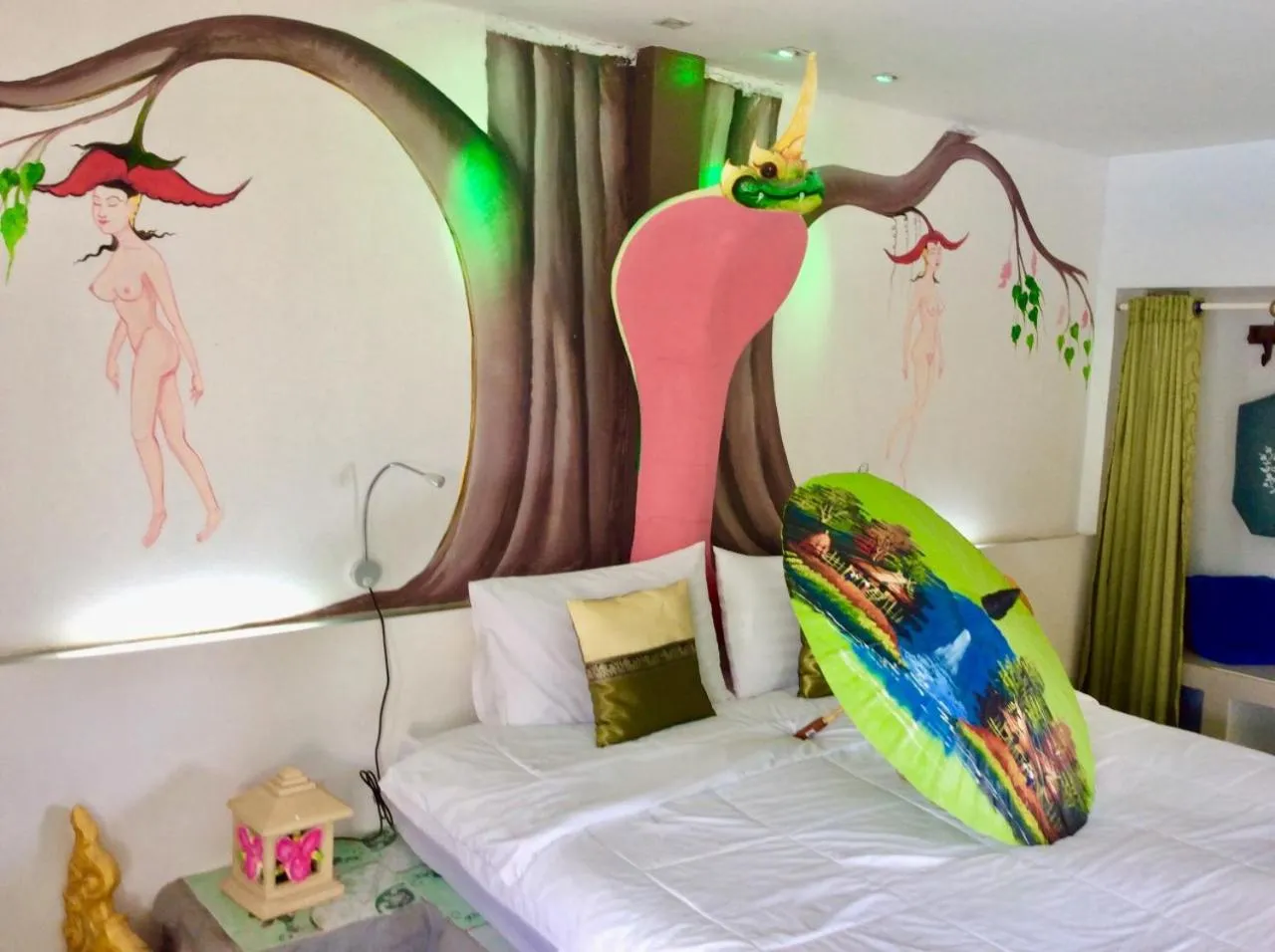 Living room, Bed in The Orchid Resort & Relax