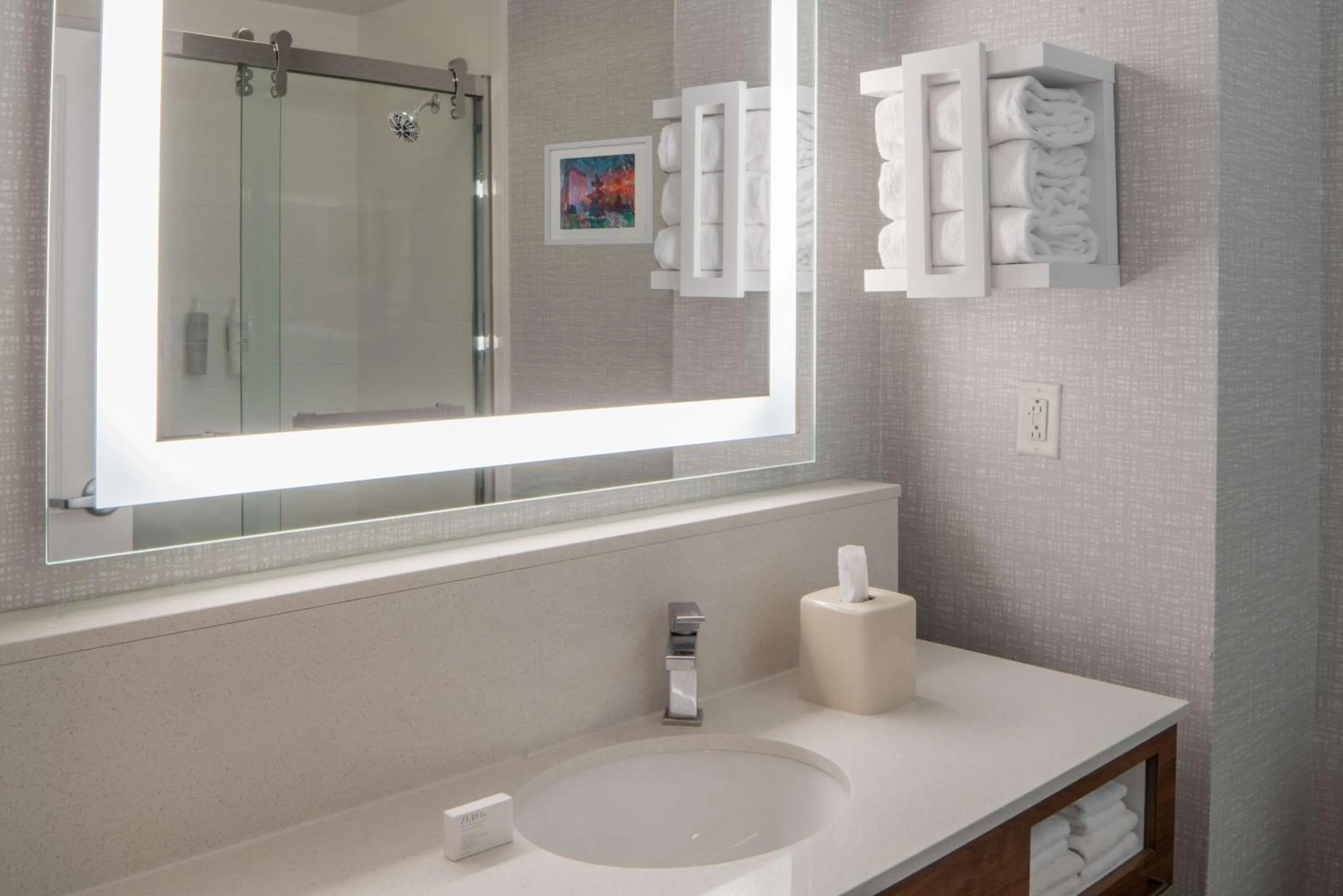 Bathroom in Hampton Inn Montgomery-South-Airport