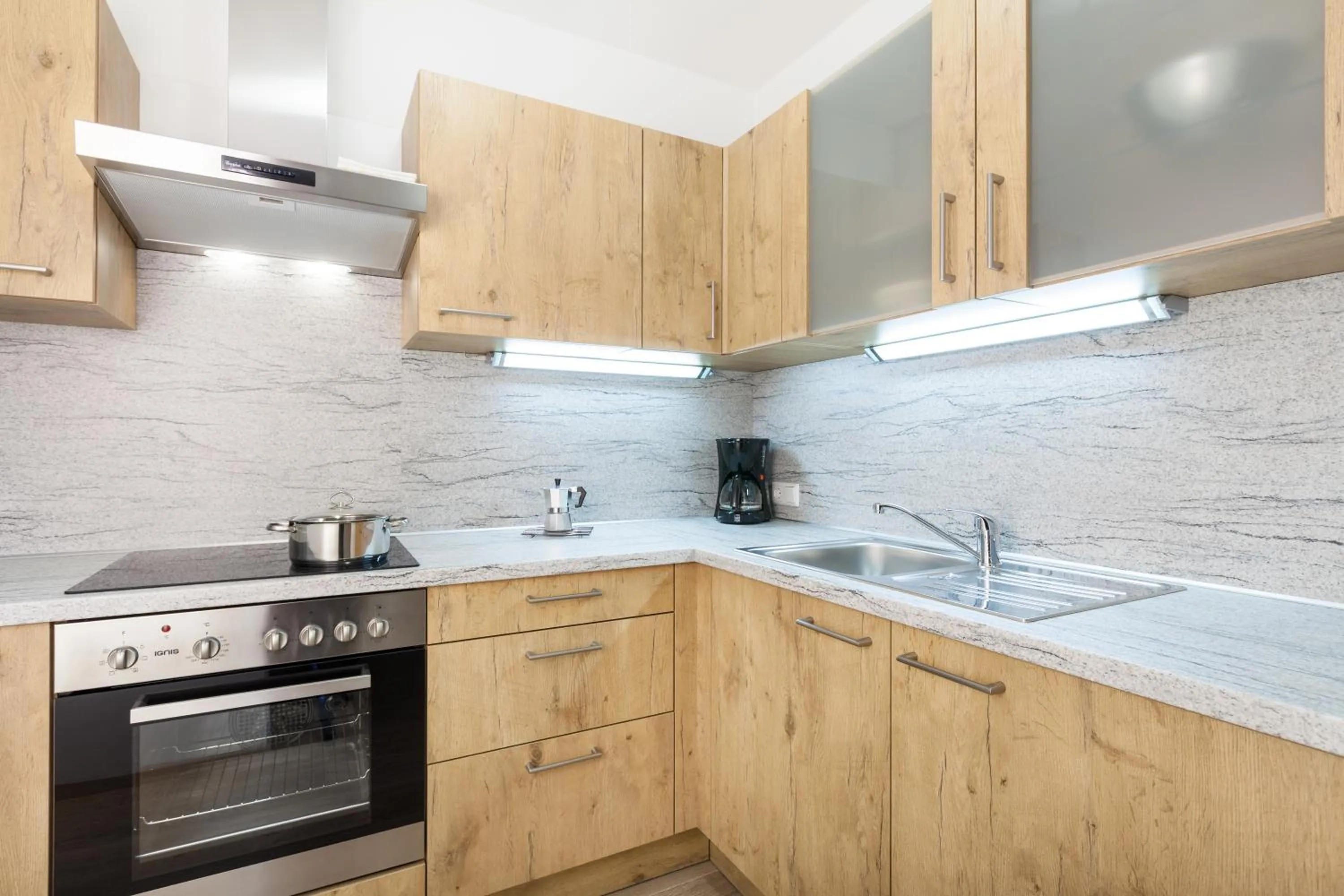 Kitchen or kitchenette in Residence Garni Melcherhof