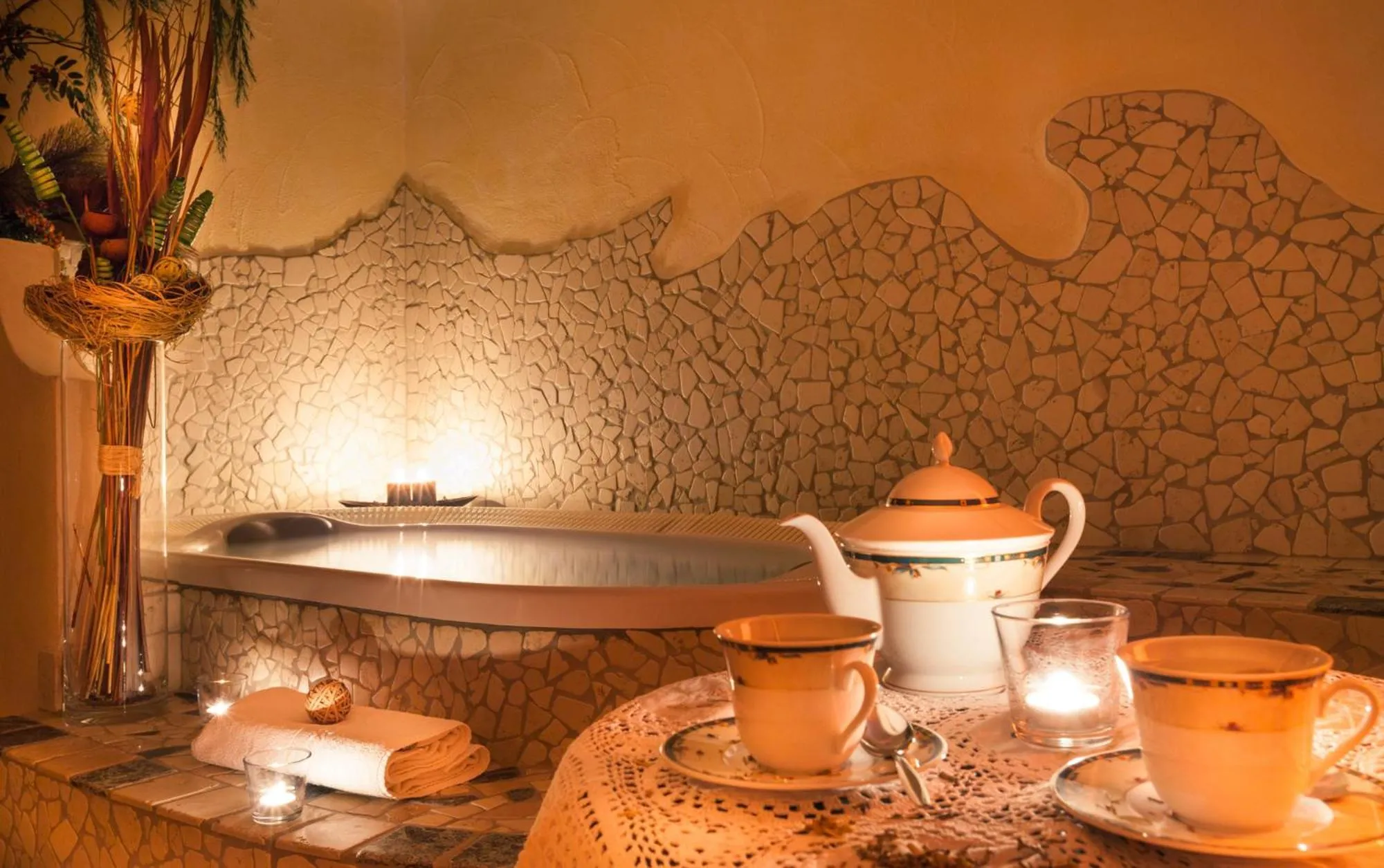 Hot Tub in Residence Garni Melcherhof