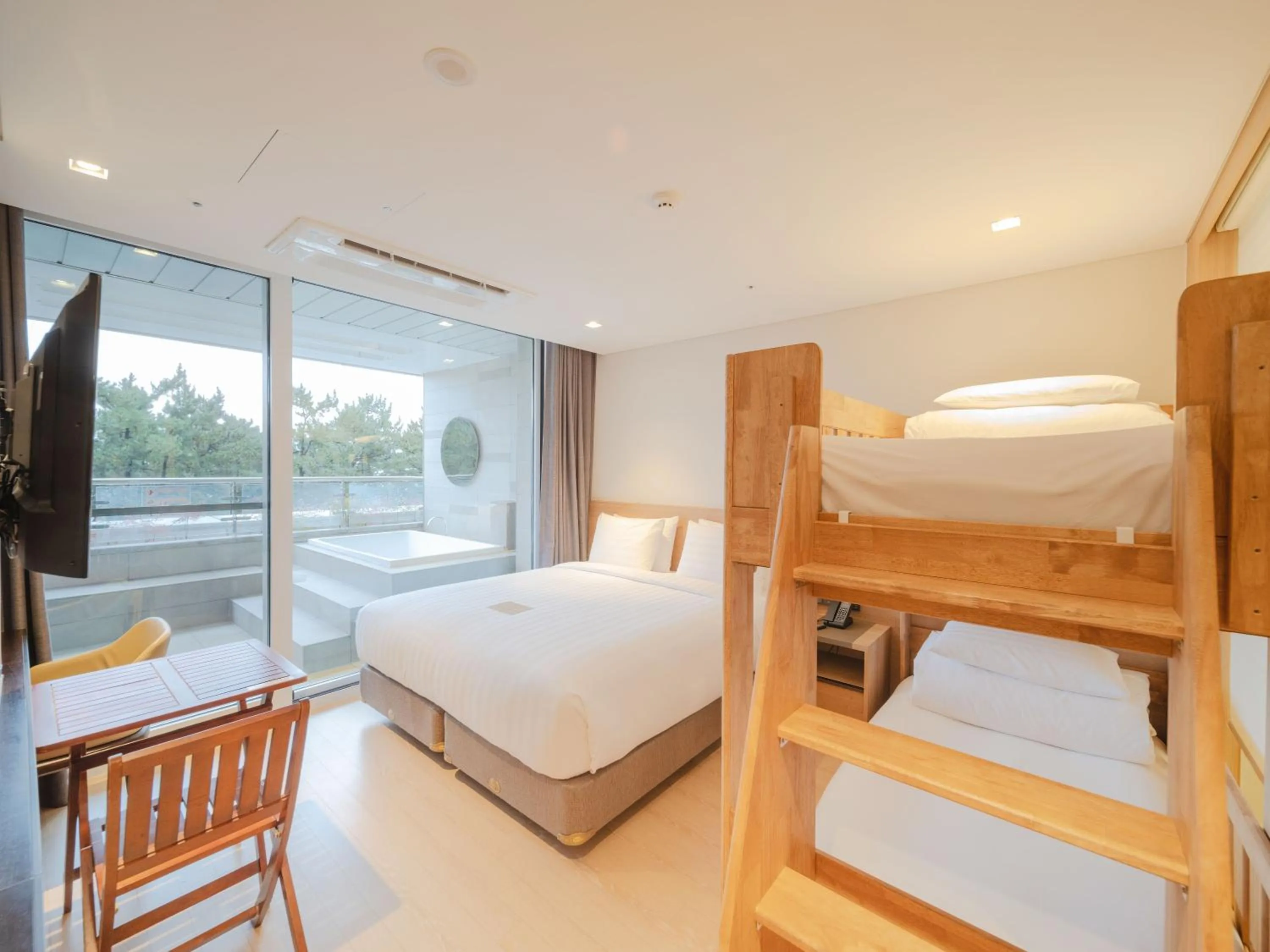 Bed in Skybay Hotel Gyeongpo