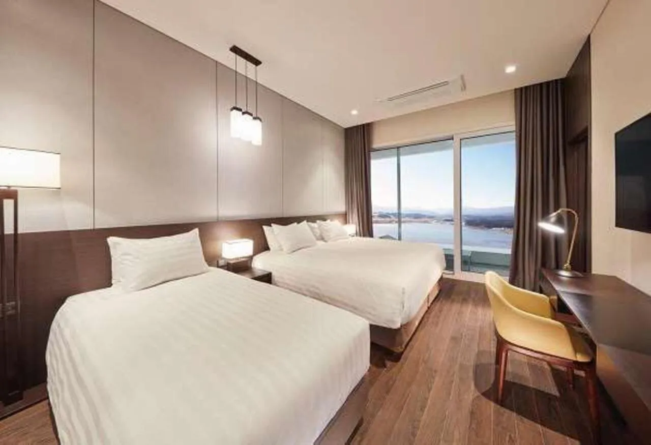 Bed in Skybay Hotel Gyeongpo