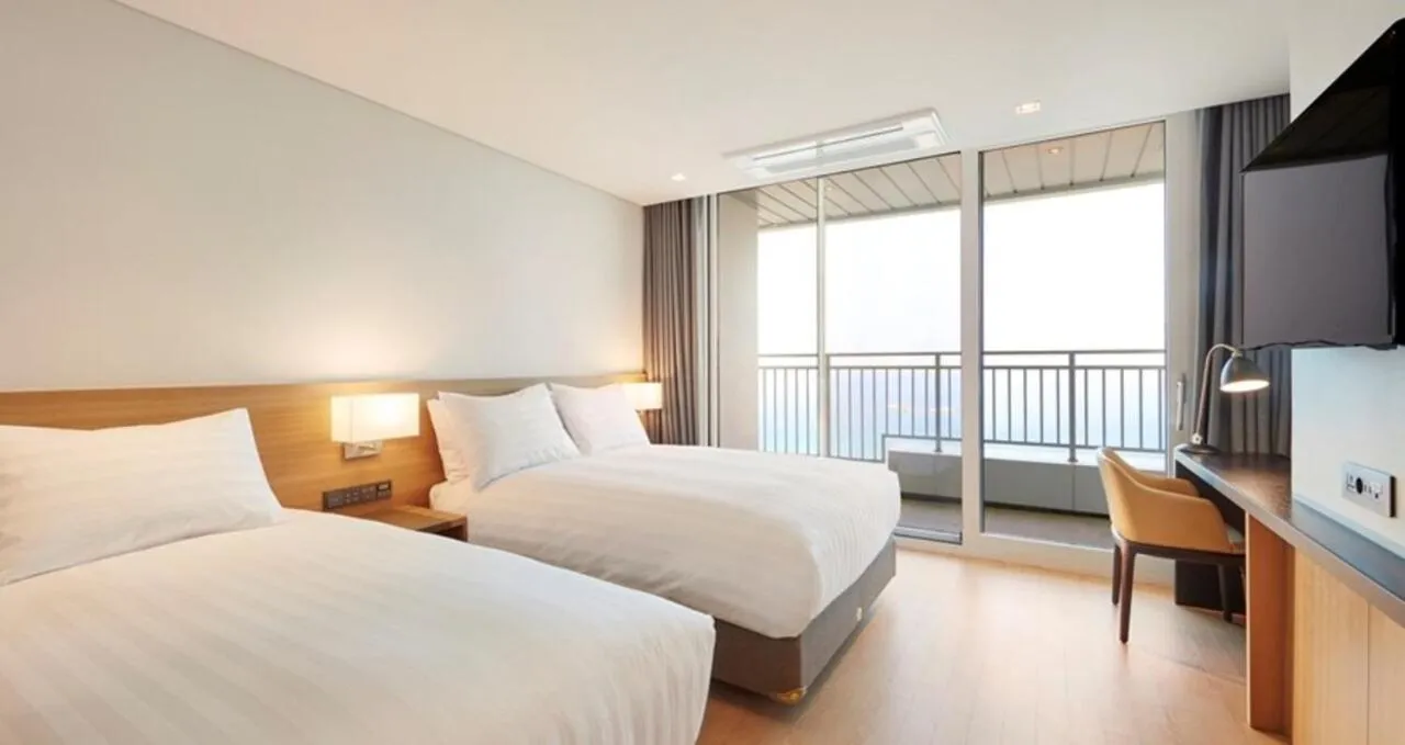 Bed in Skybay Hotel Gyeongpo