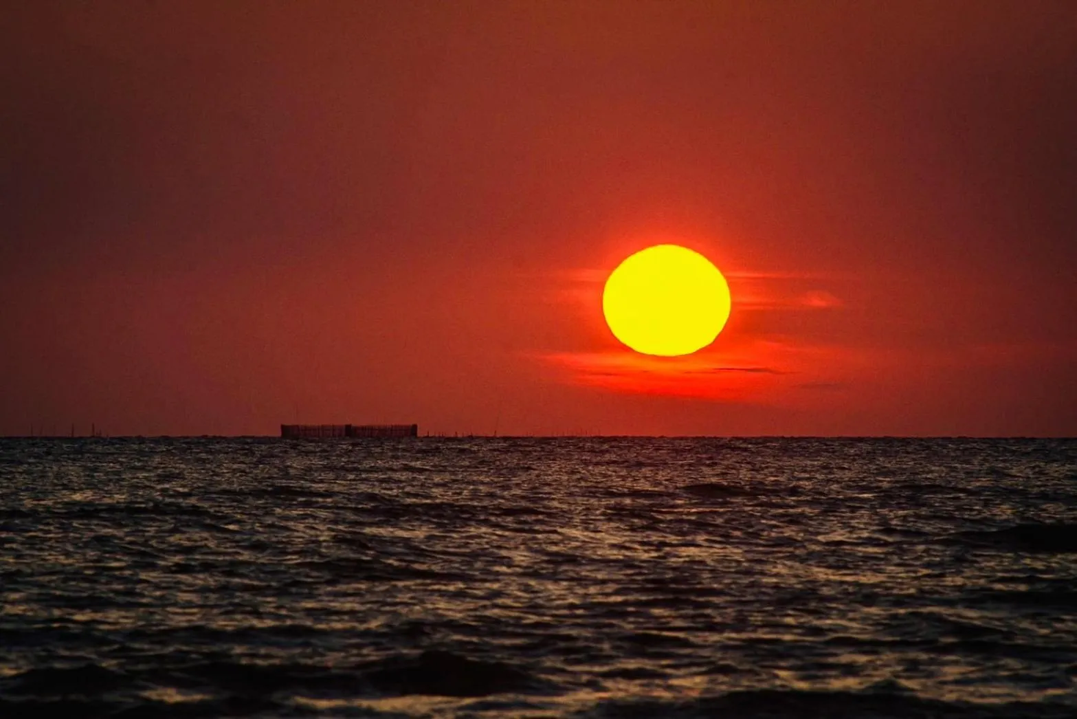 Sunset in Pak Nam Resort