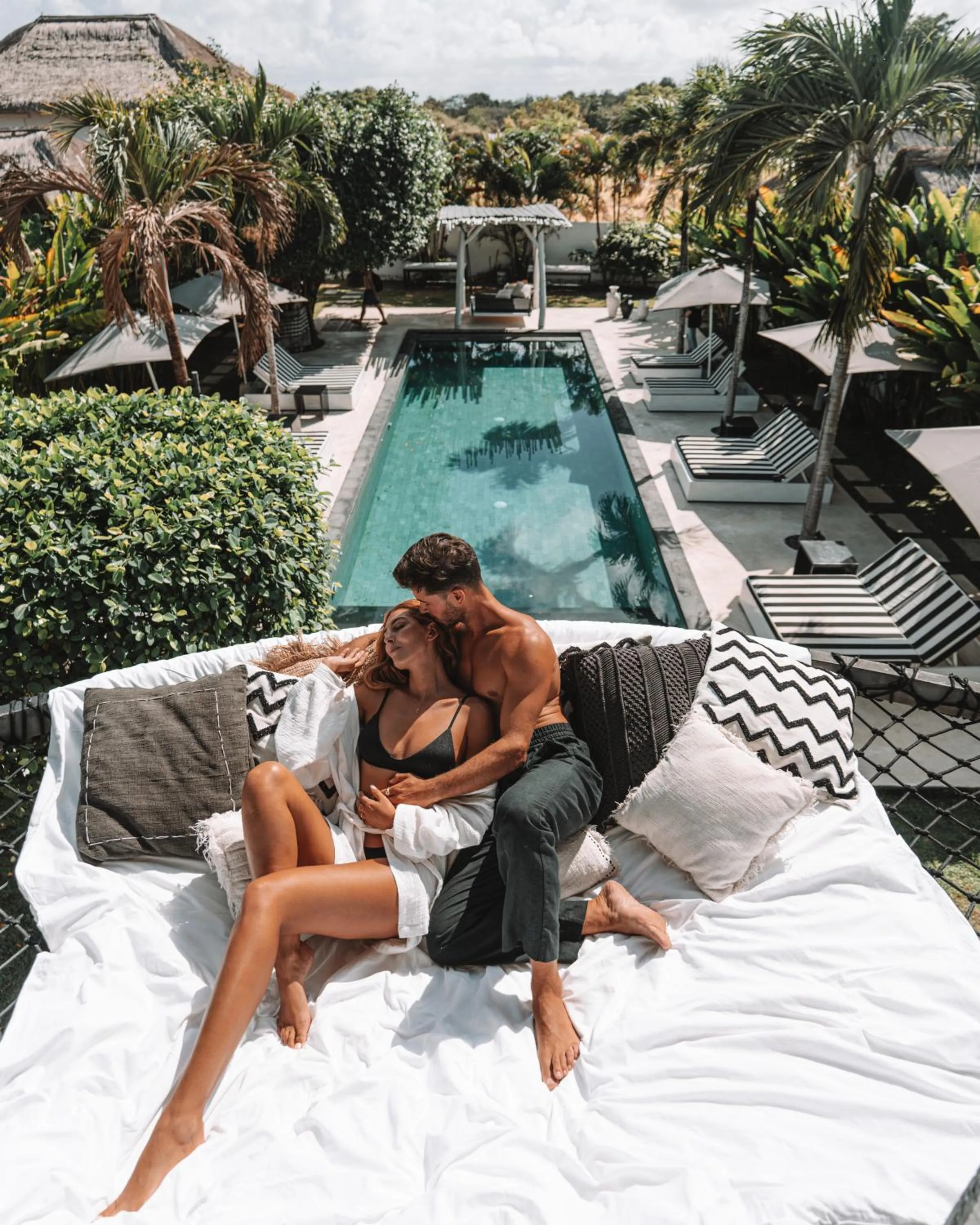 Seating area in White Palm Hotel Uluwatu Bali