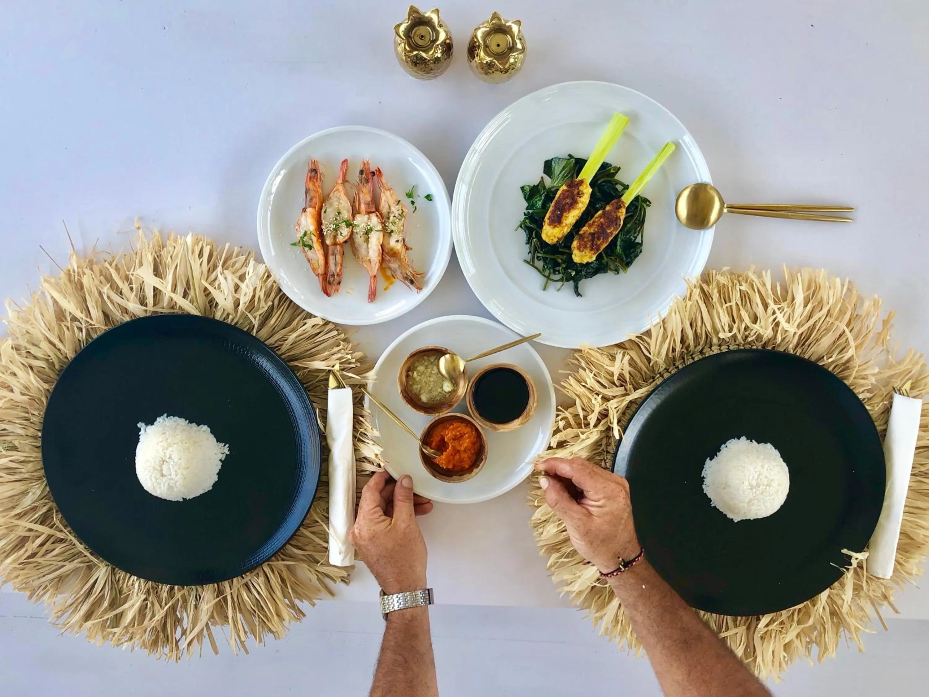 Food close-up in White Palm Hotel Uluwatu Bali