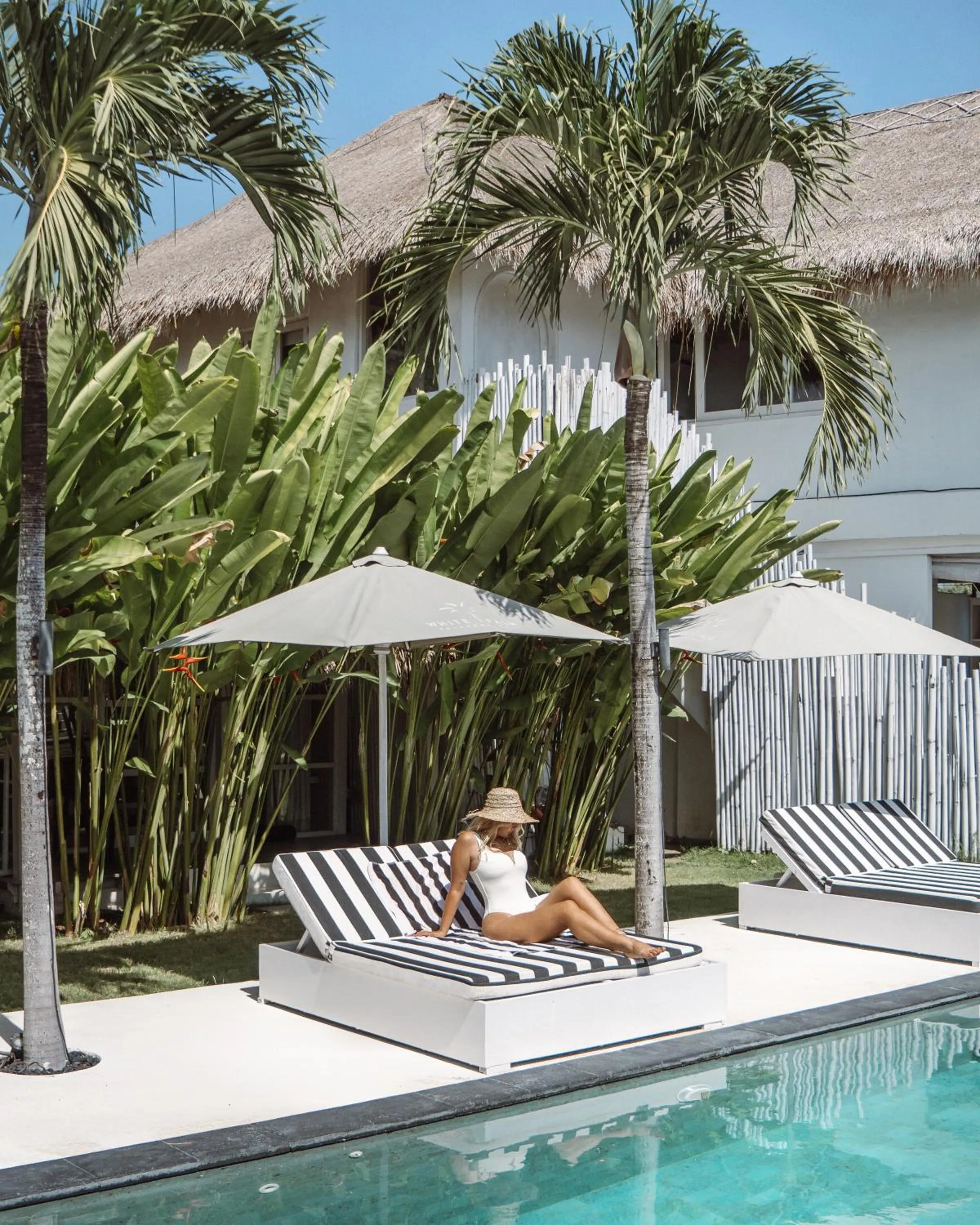 Pool view in White Palm Hotel Uluwatu Bali