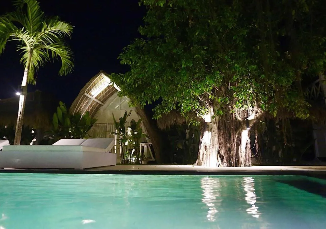 Swimming pool in White Palm Hotel Uluwatu Bali
