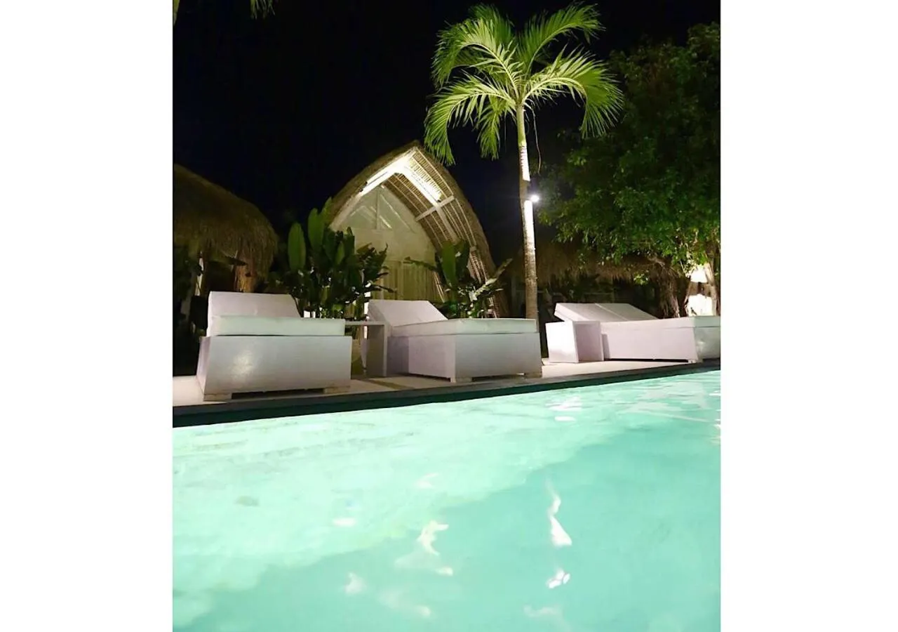 Swimming pool in White Palm Hotel Uluwatu Bali