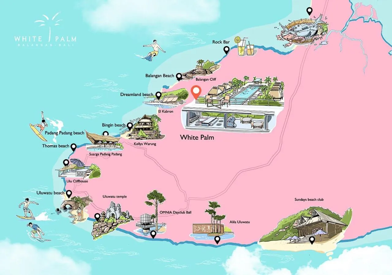 Nearby landmark in White Palm Hotel Uluwatu Bali