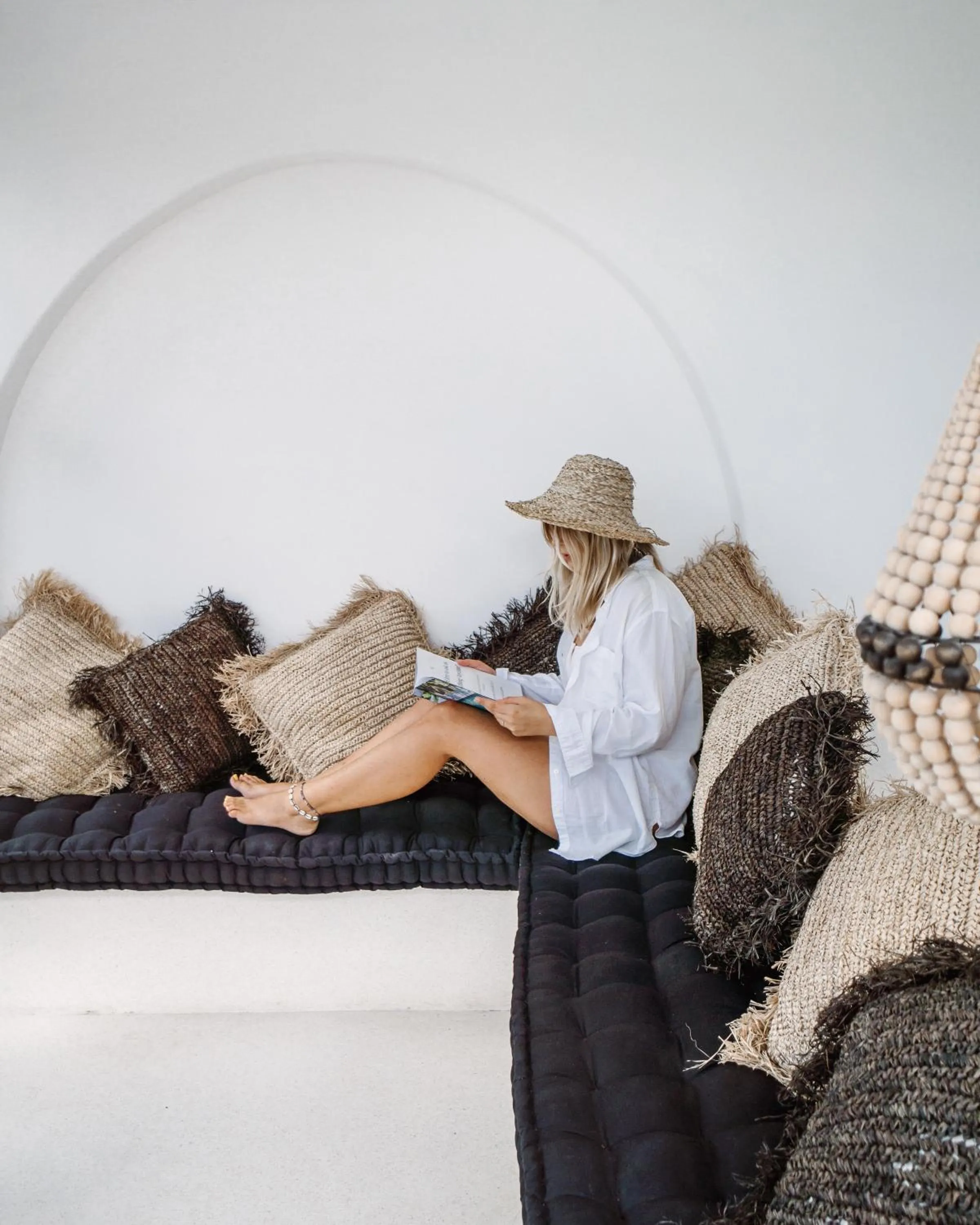 Living room in White Palm Hotel Uluwatu Bali