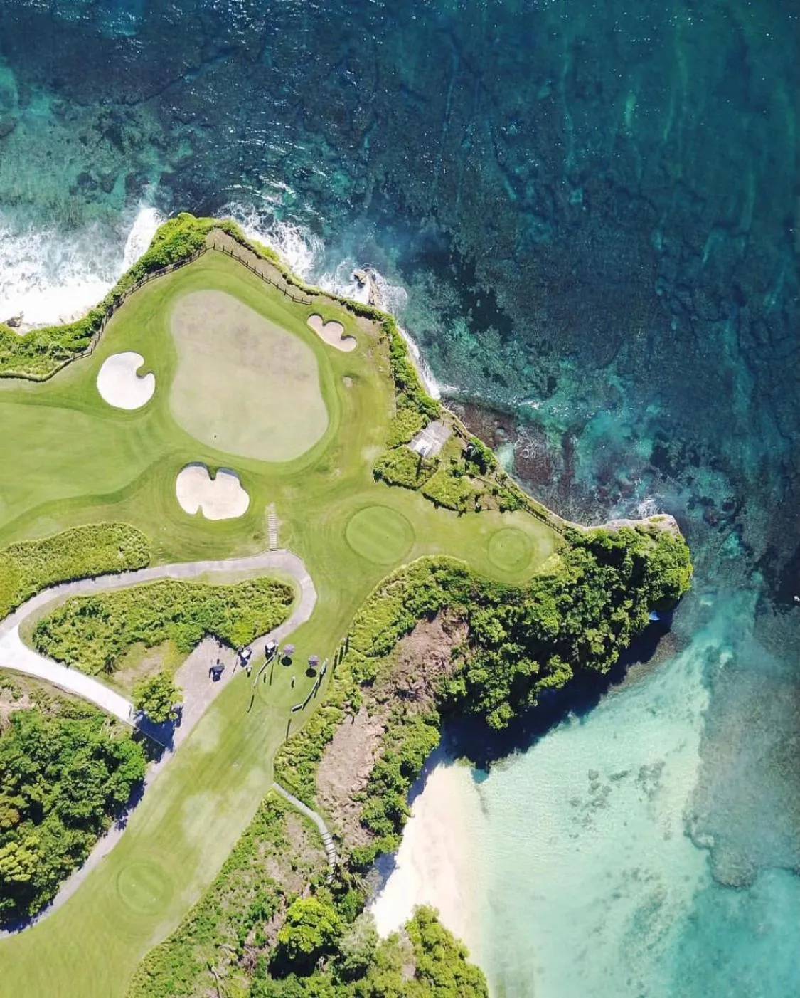 Golfcourse in White Palm Hotel Uluwatu Bali