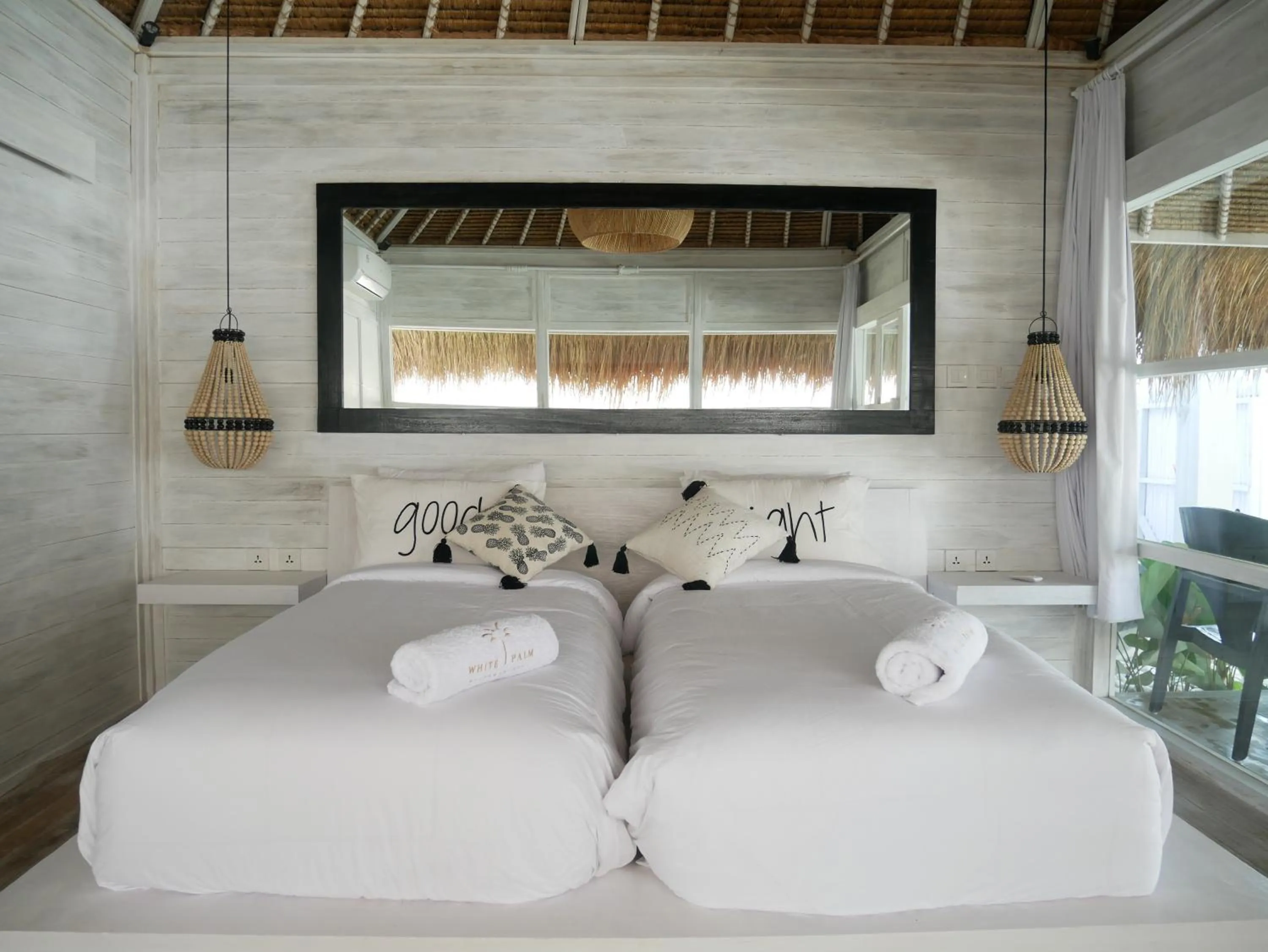 Bed in White Palm Hotel Uluwatu Bali