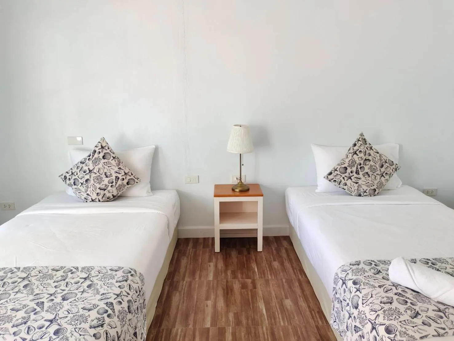 Bed in Blue Shore Cottage