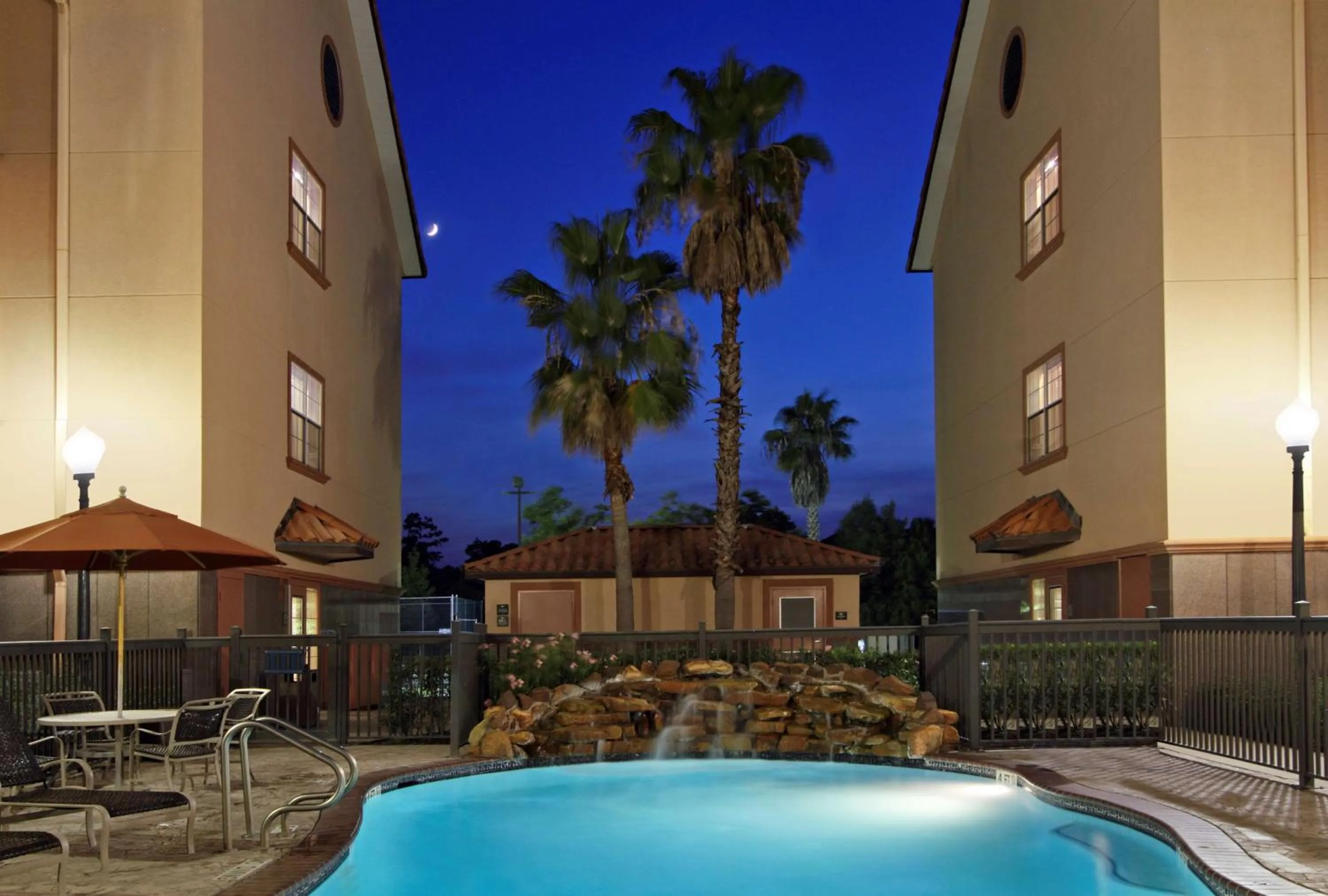 Pool view in Homewood Suites by Hilton Houston-Woodlands-Shenandoah