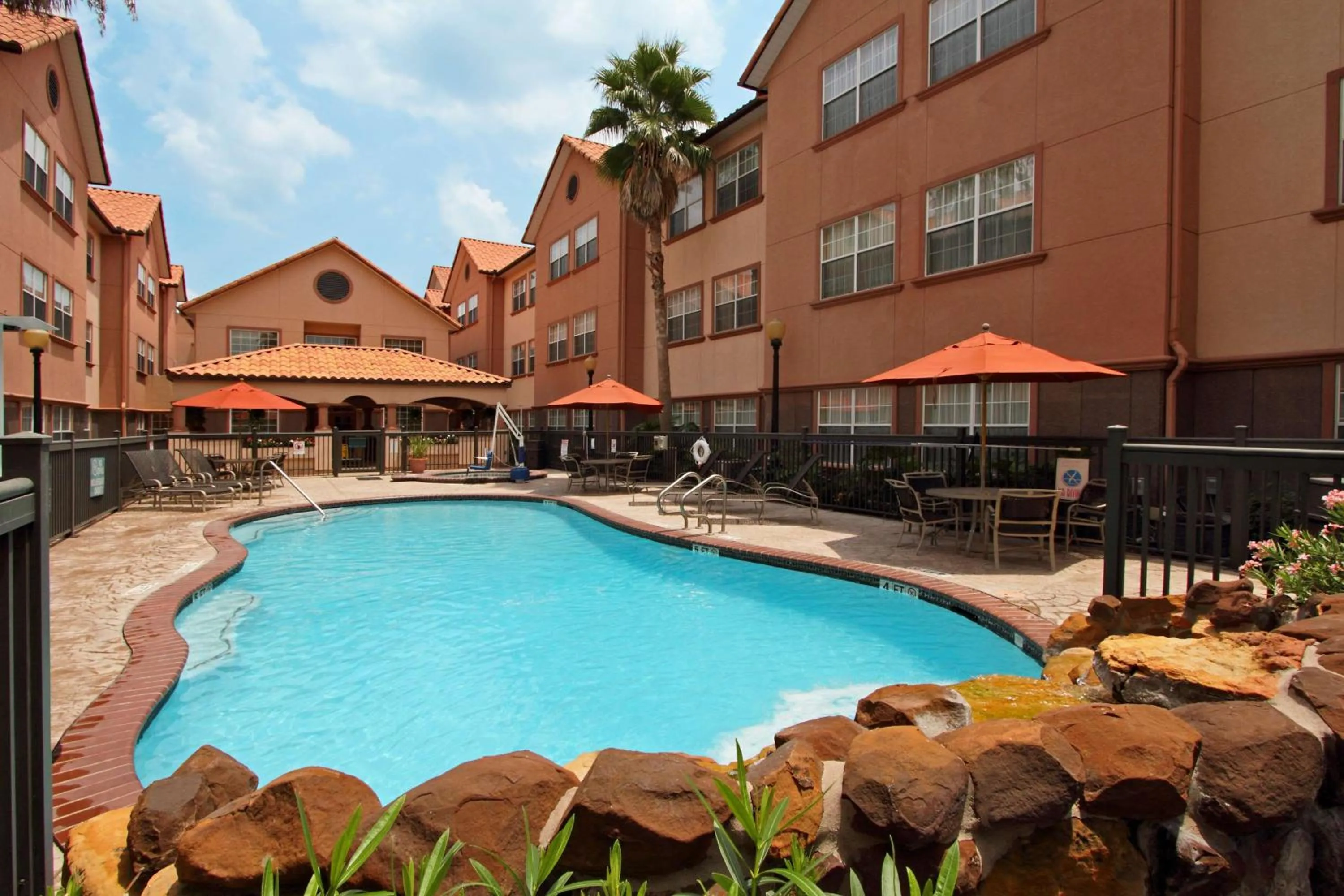 Pool view in Homewood Suites by Hilton Houston-Woodlands-Shenandoah