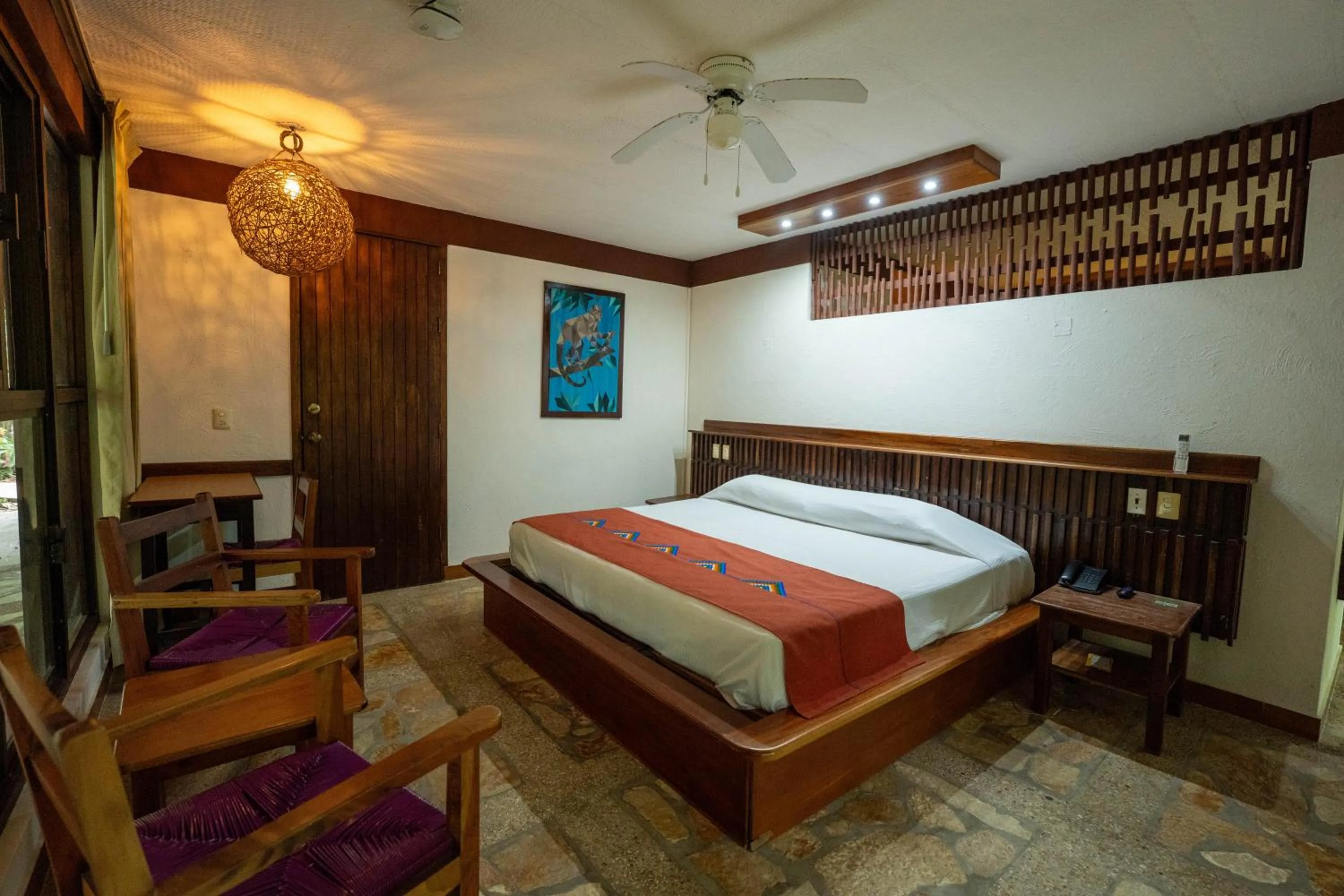 Bed in Chan-Kah Resort Village
