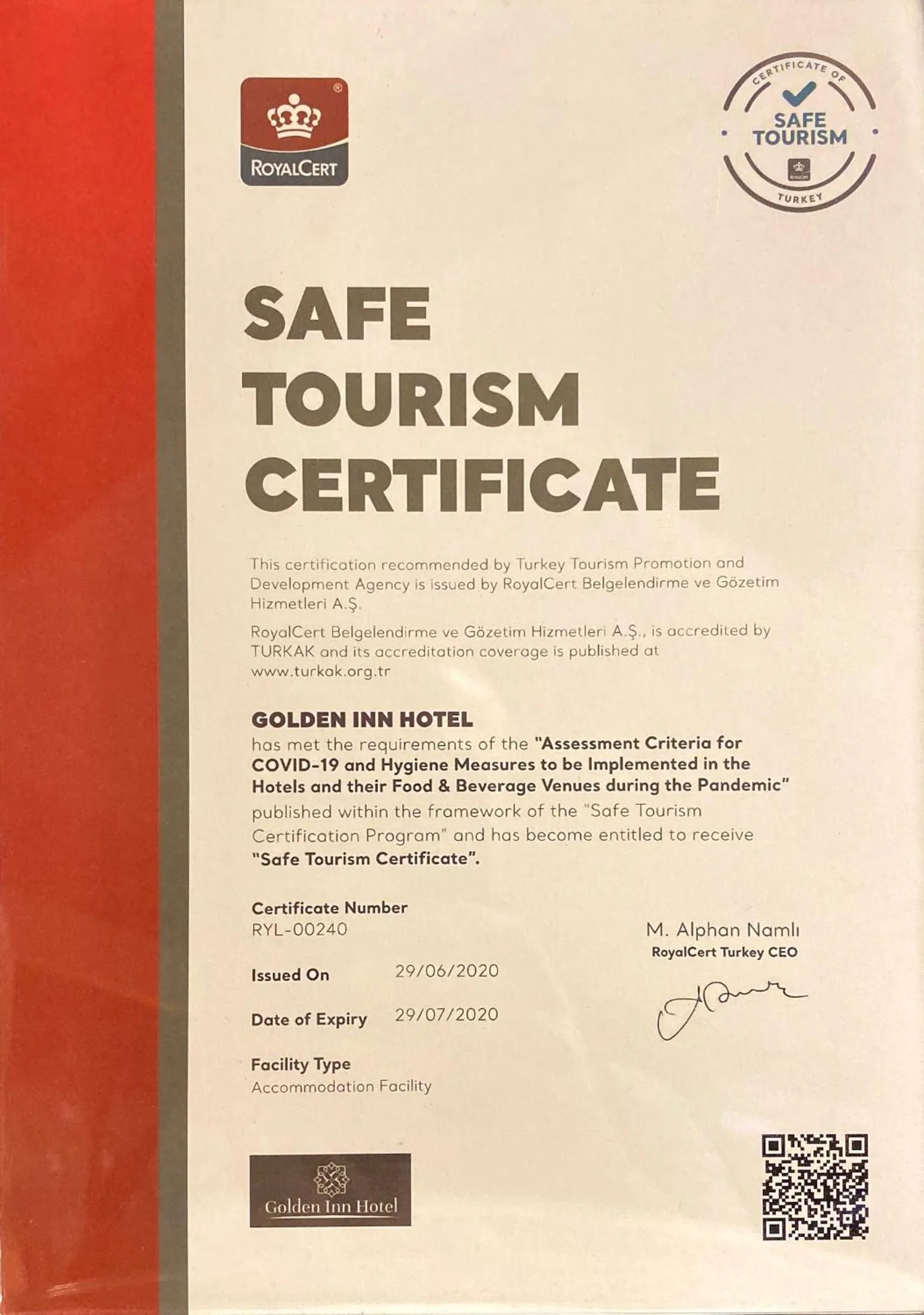 Property building in Golden Inn Hotel Uzungöl