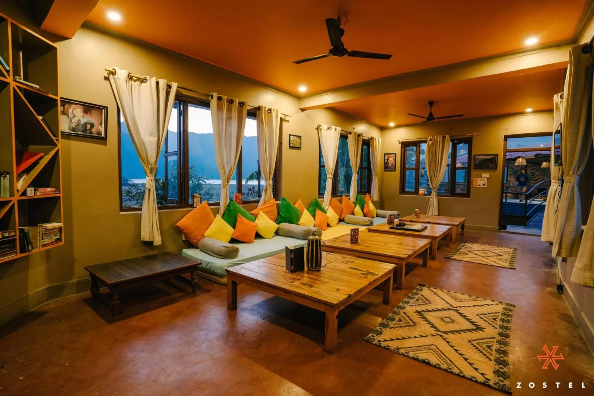 Living room in Zostel Pokhara