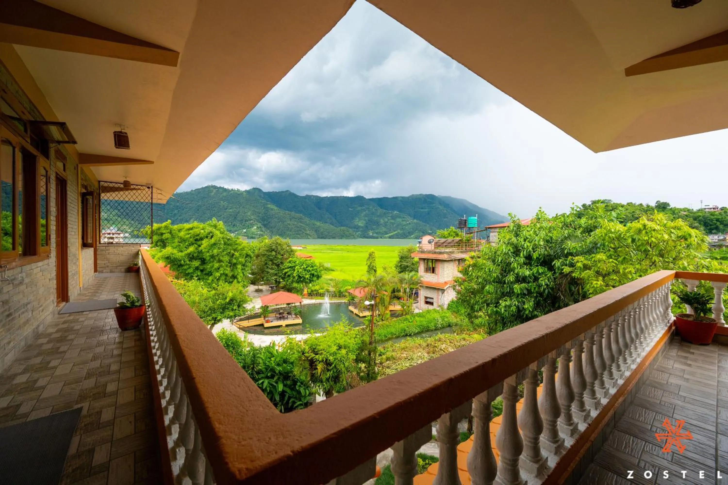 Balcony/Terrace in Zostel Pokhara