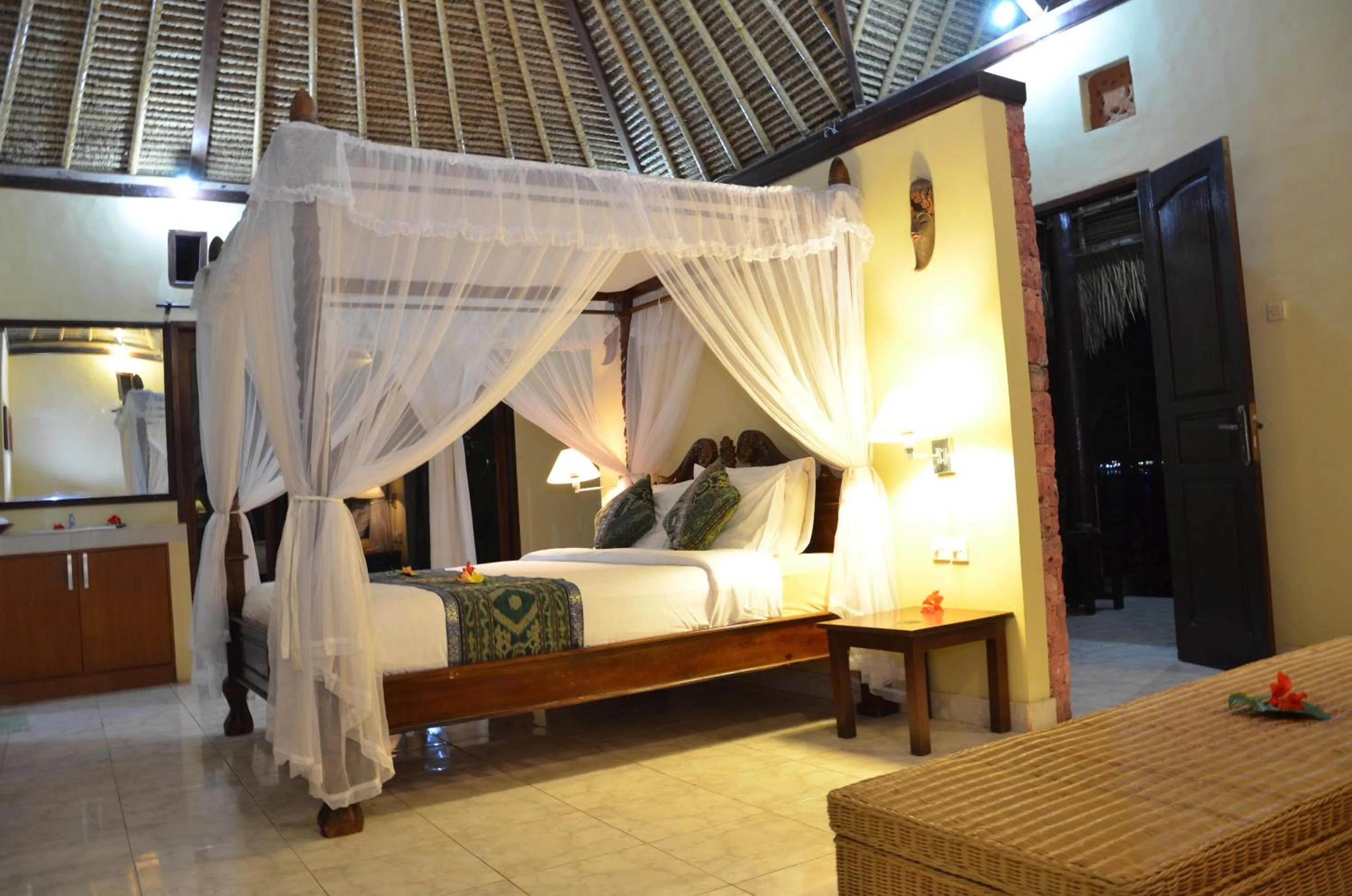 Bed in Tamarind Beach Bungalow
