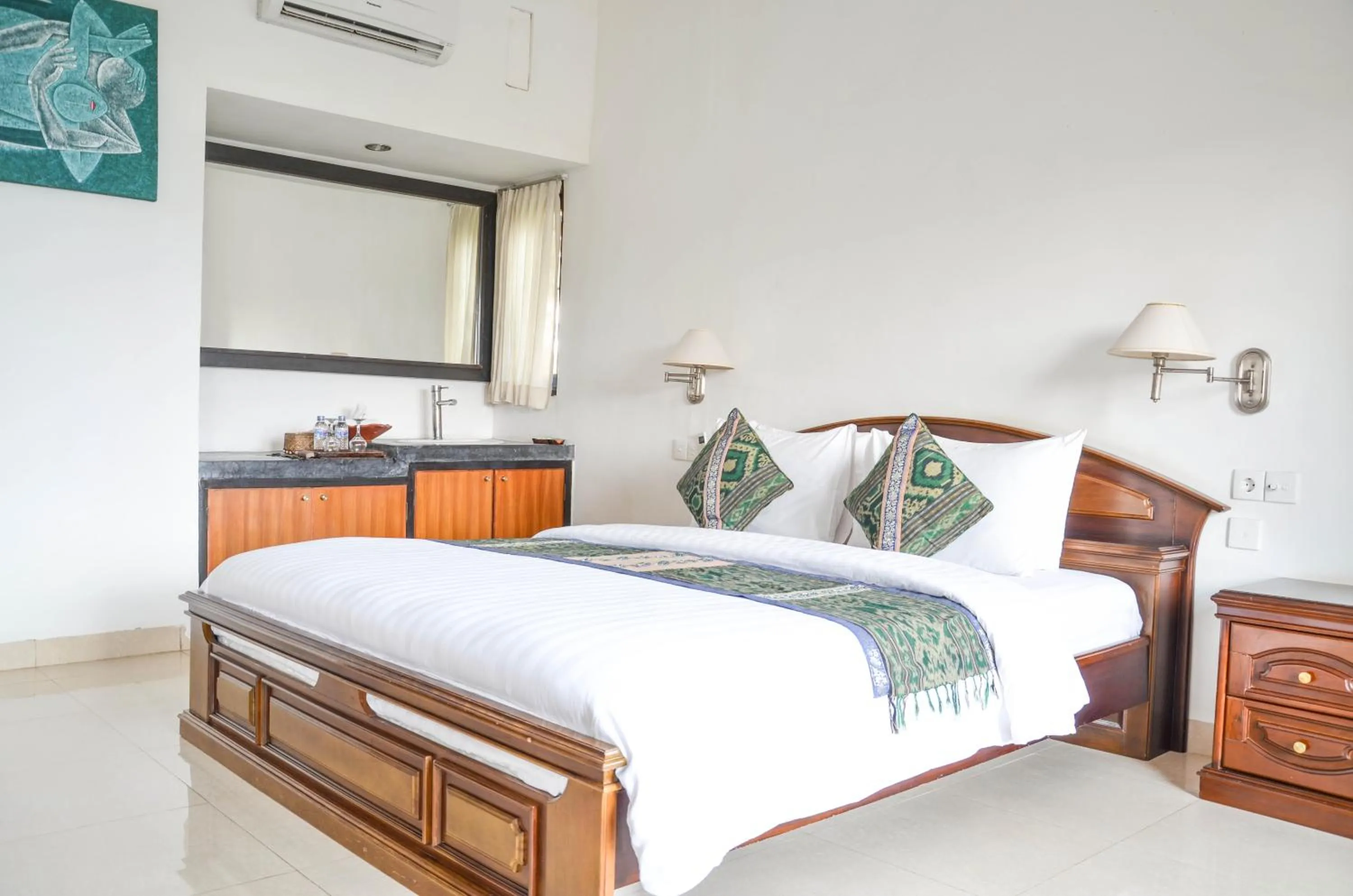 Bed in Tamarind Beach Bungalow