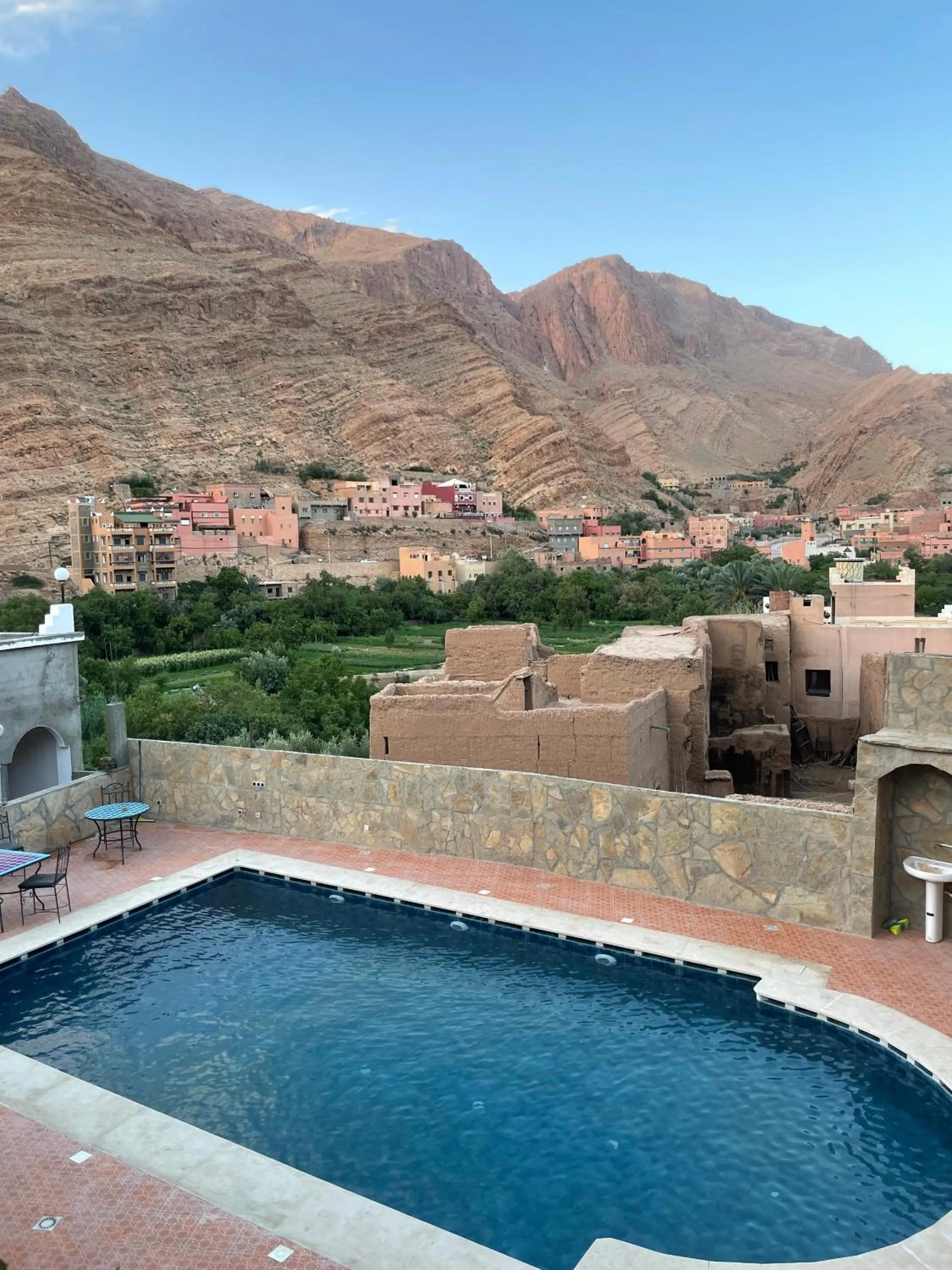Swimming pool in Les Jardins De Todgha gorges de todra tinghir