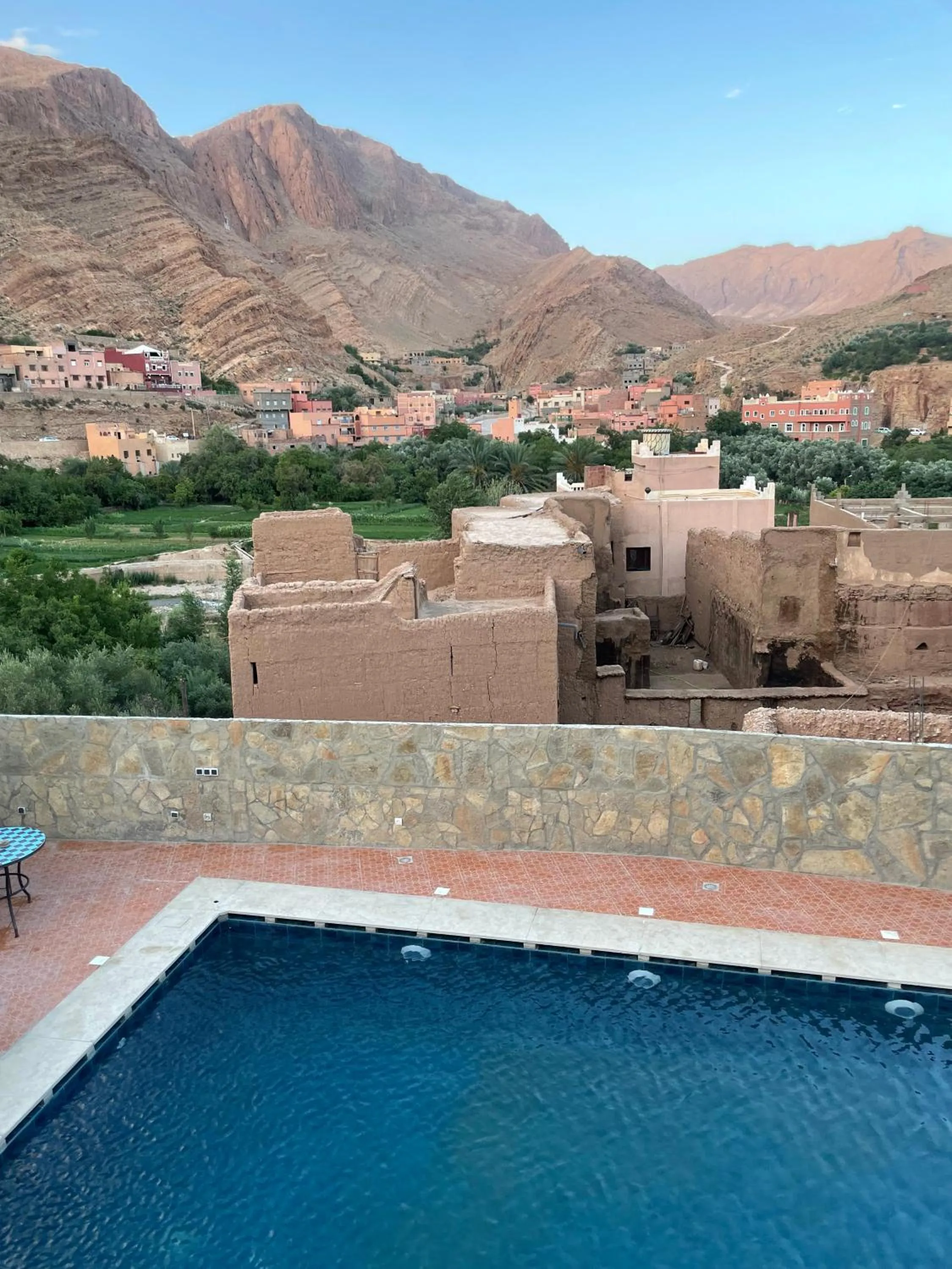Swimming pool in Les Jardins De Todgha gorges de todra tinghir