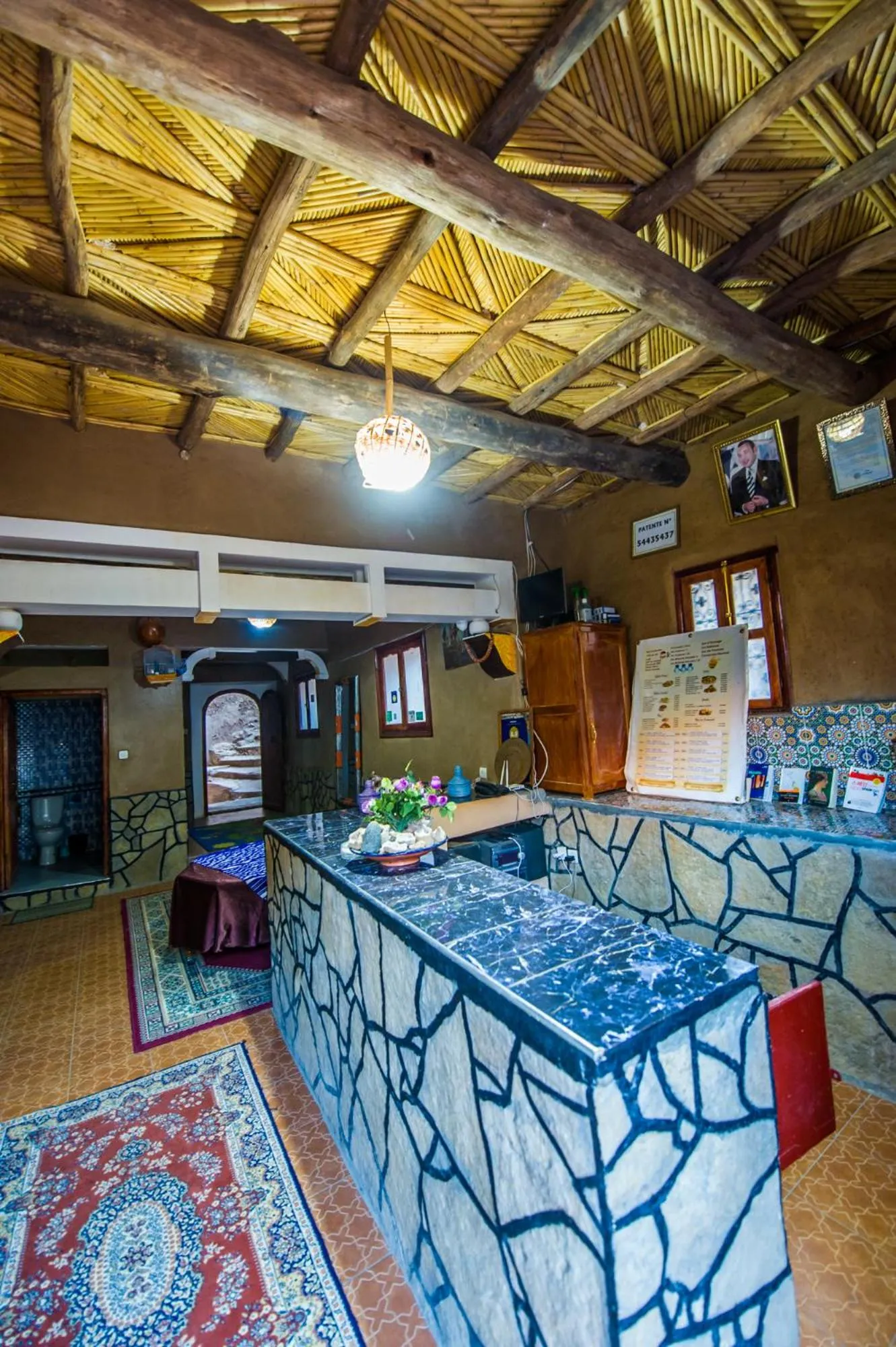 Lobby or reception in Les Jardins De Todgha gorges de todra tinghir