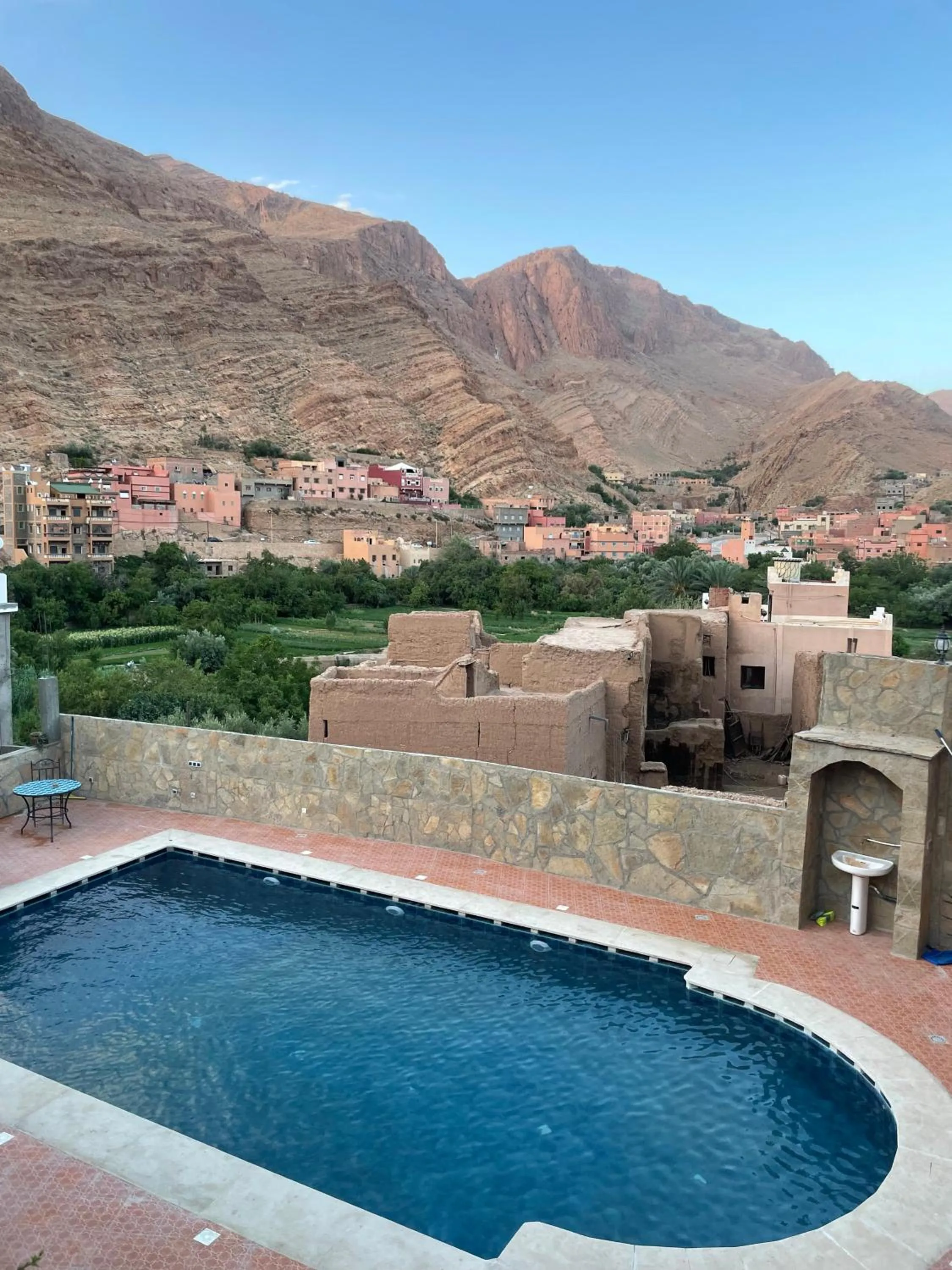 Swimming pool in Les Jardins De Todgha gorges de todra tinghir