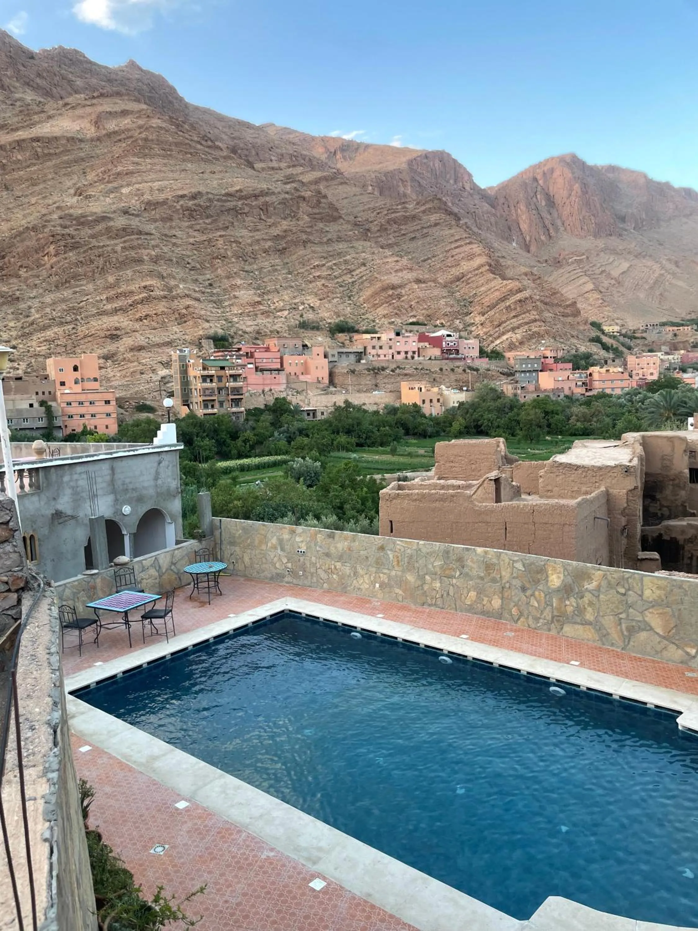 Swimming pool in Les Jardins De Todgha gorges de todra tinghir