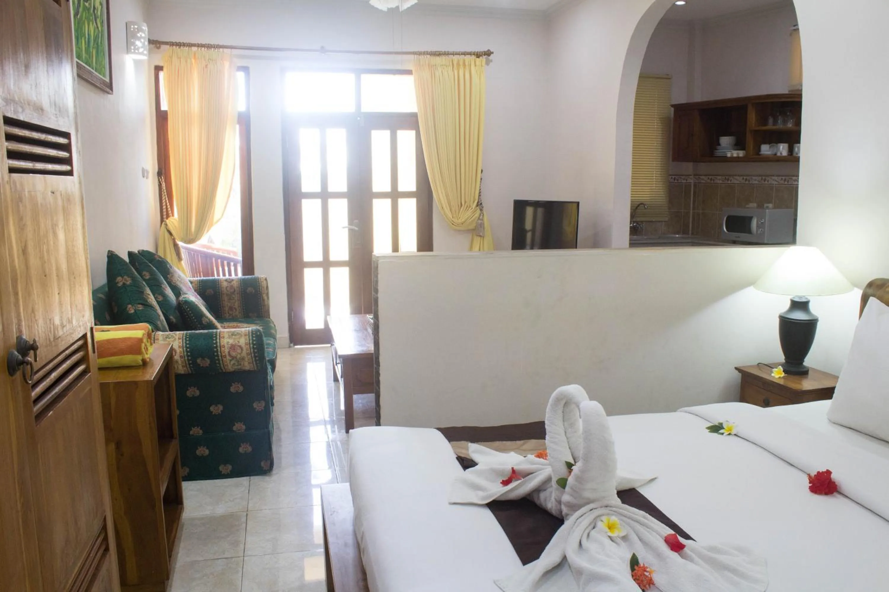 Seating area, Bed in Bali Palms Resort