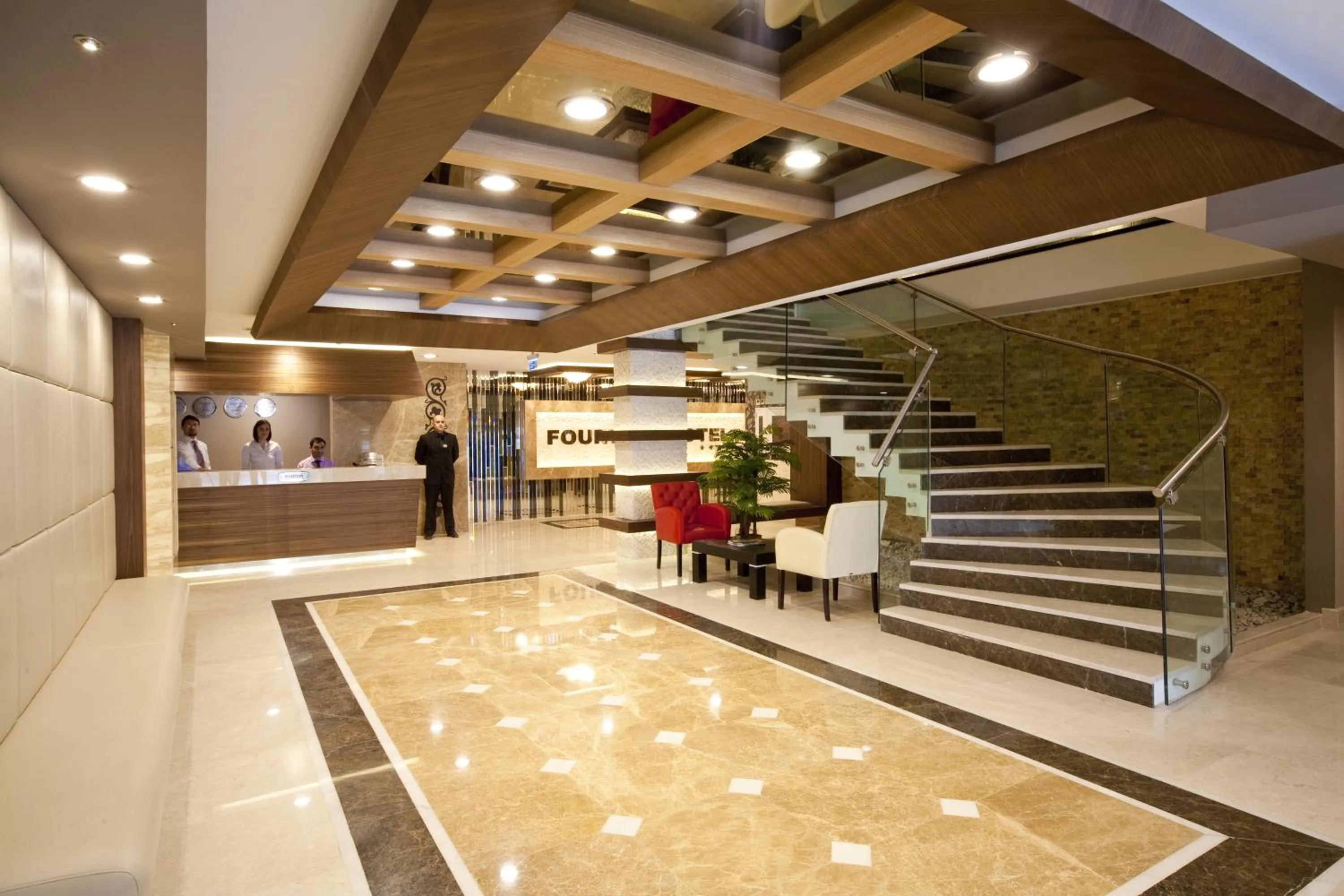 Lobby or reception in Fourway Hotel&Spa