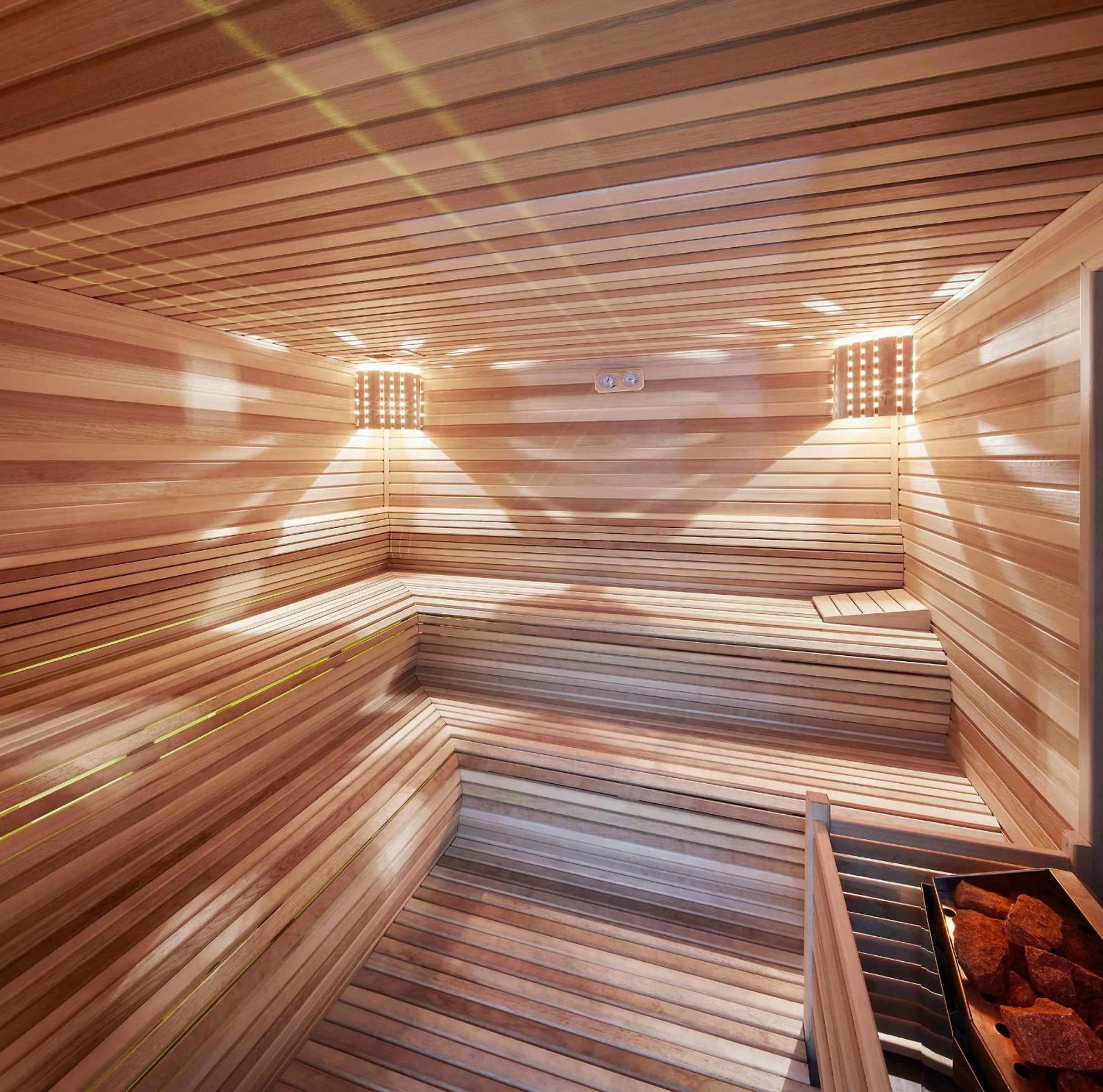 Sauna in Lalila Blue Suites