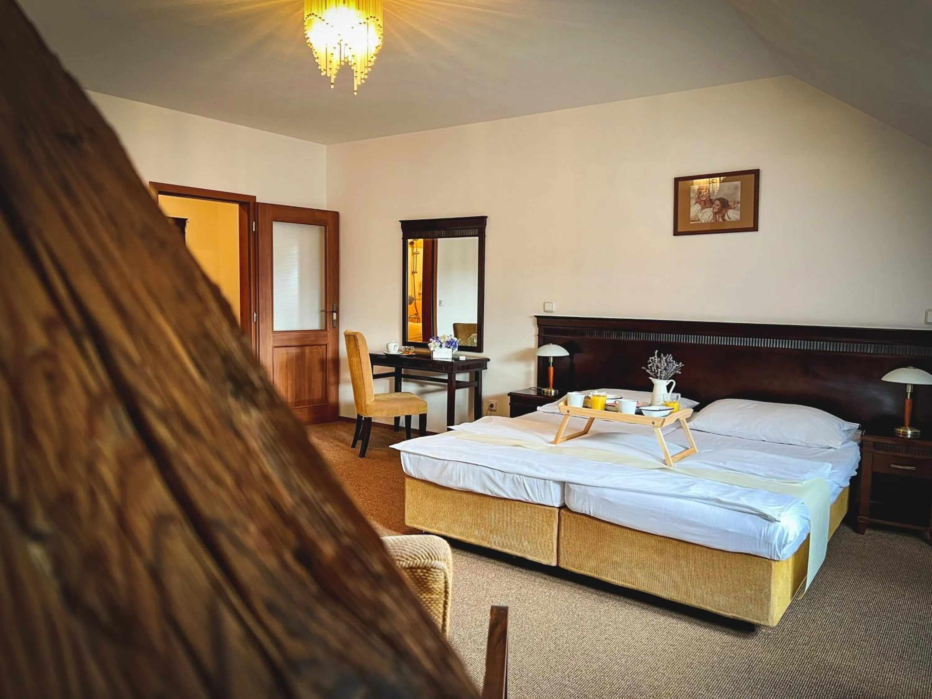 Bed in Hotel U Zeleneho stromu