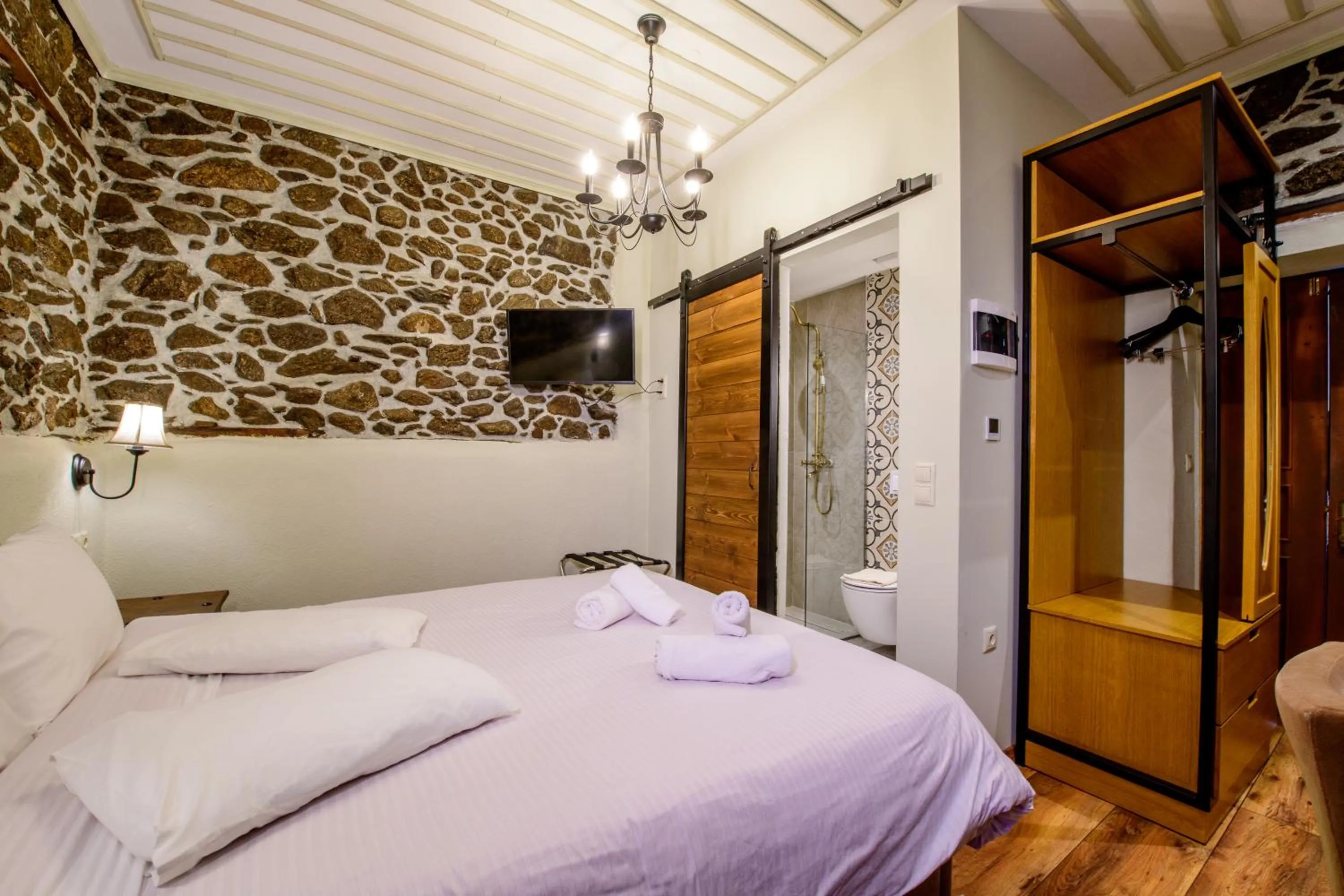 Decorative detail, Bed in Agios Germanos